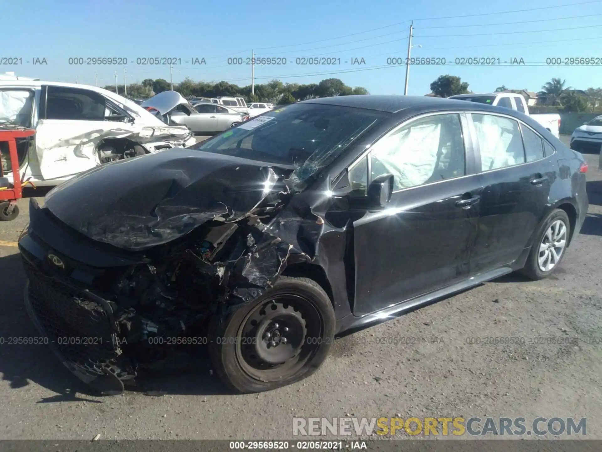 2 Photograph of a damaged car JTDEPRAE4LJ058515 TOYOTA COROLLA 2020