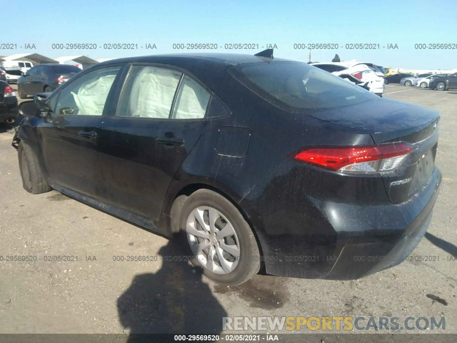 3 Photograph of a damaged car JTDEPRAE4LJ058515 TOYOTA COROLLA 2020