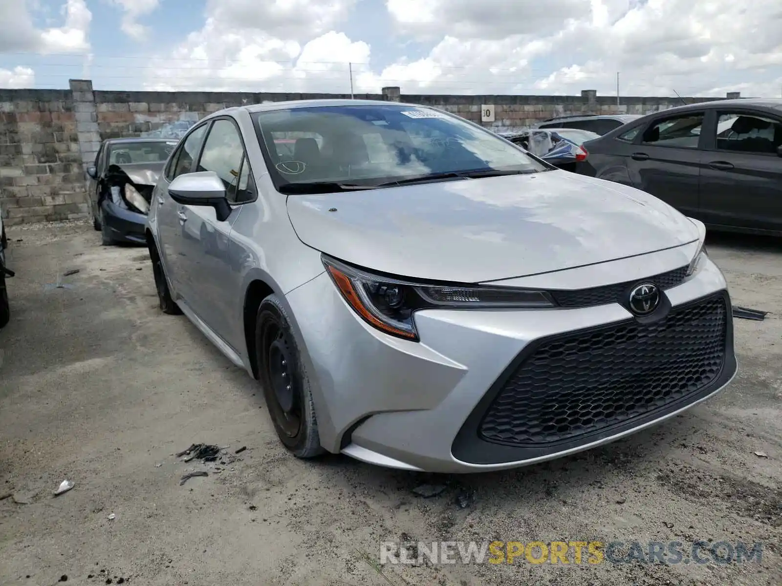 1 Photograph of a damaged car JTDEPRAE4LJ058935 TOYOTA COROLLA 2020