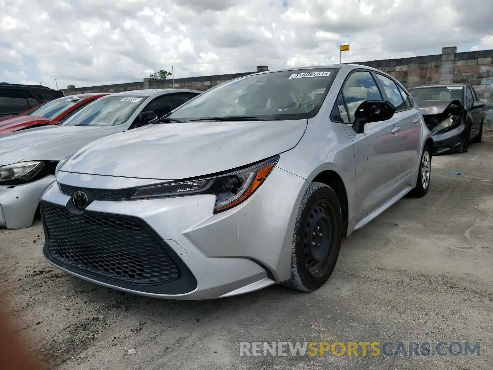 2 Photograph of a damaged car JTDEPRAE4LJ058935 TOYOTA COROLLA 2020