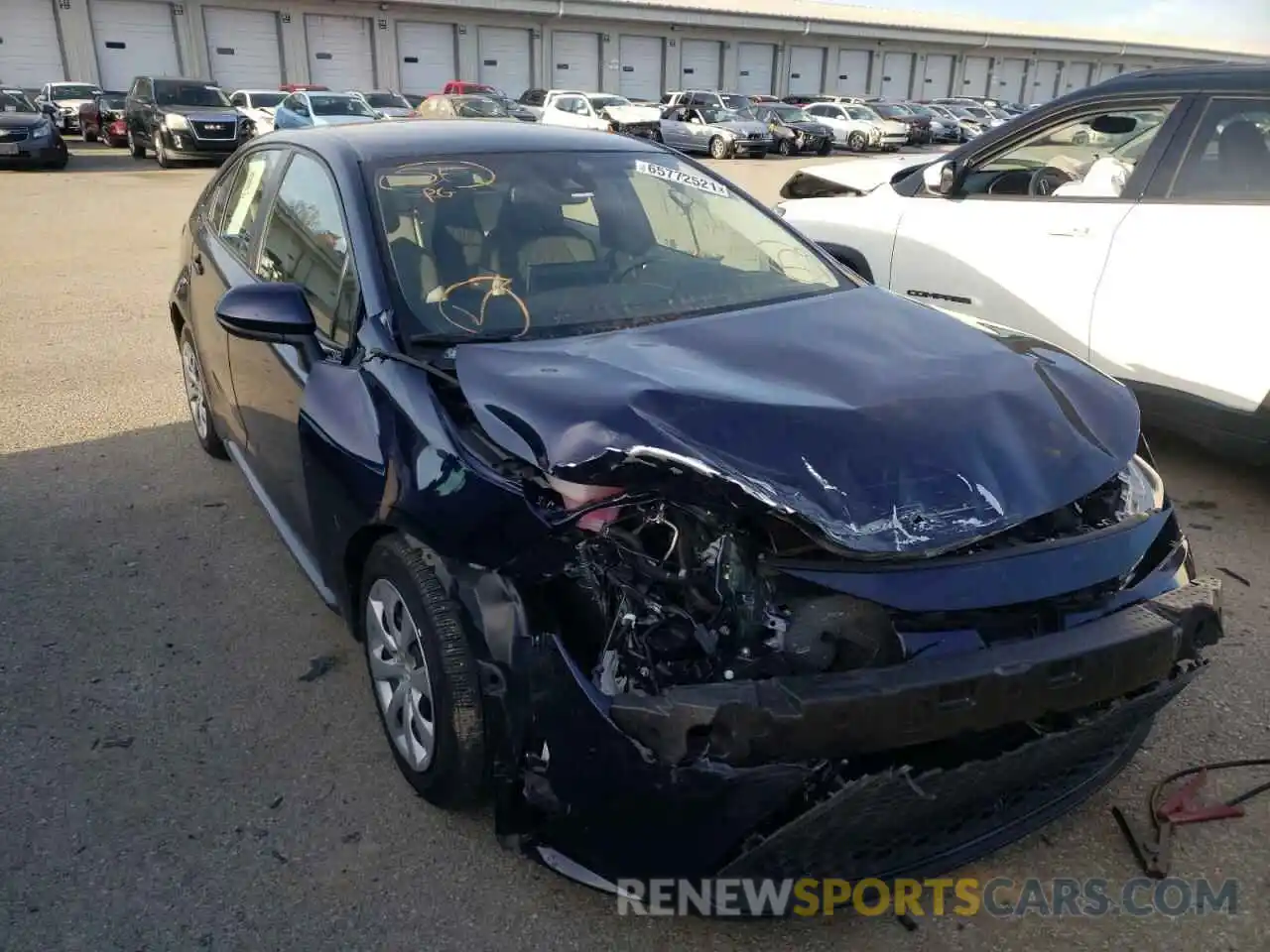 1 Photograph of a damaged car JTDEPRAE4LJ059163 TOYOTA COROLLA 2020