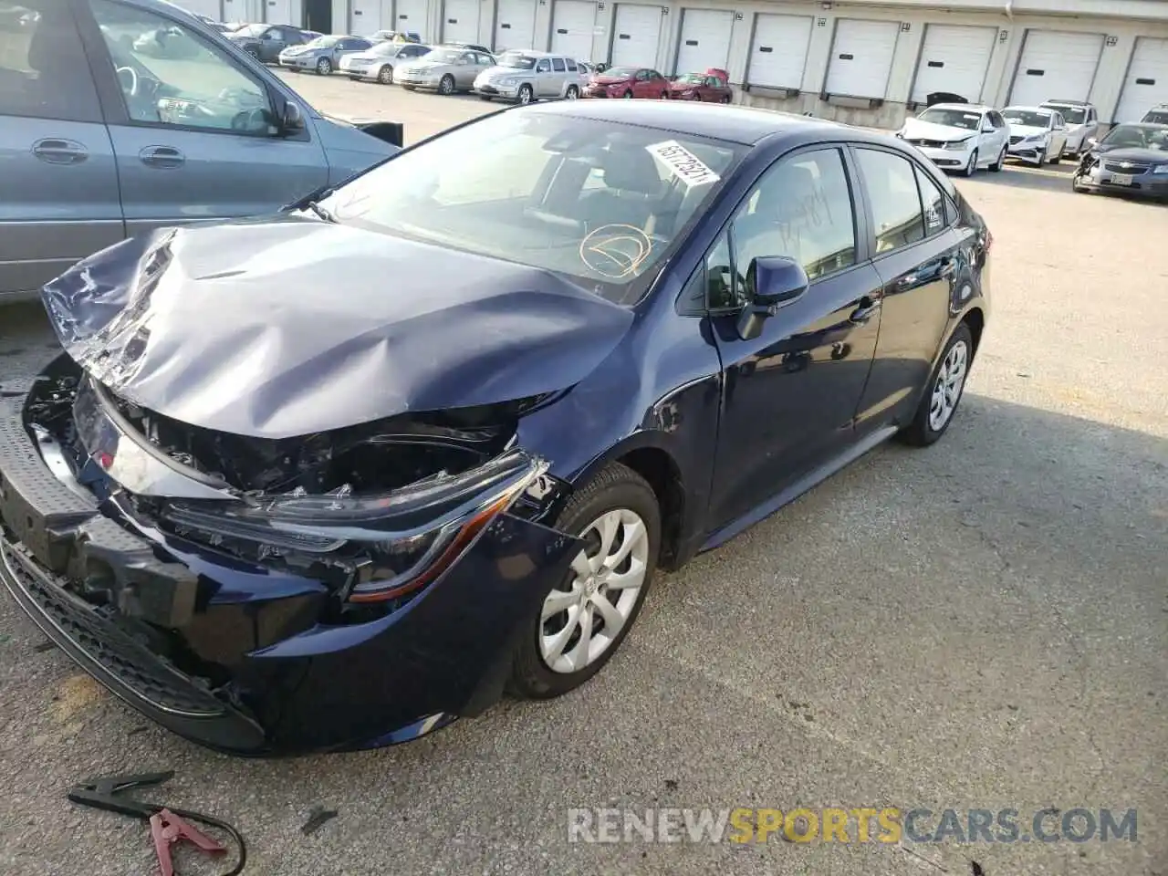 2 Photograph of a damaged car JTDEPRAE4LJ059163 TOYOTA COROLLA 2020