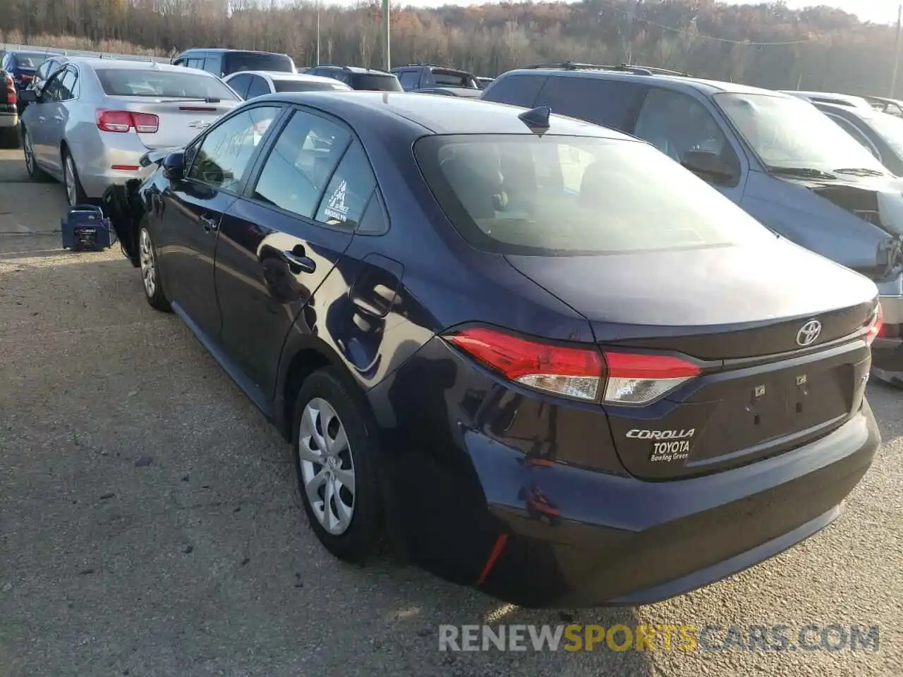 3 Photograph of a damaged car JTDEPRAE4LJ059163 TOYOTA COROLLA 2020