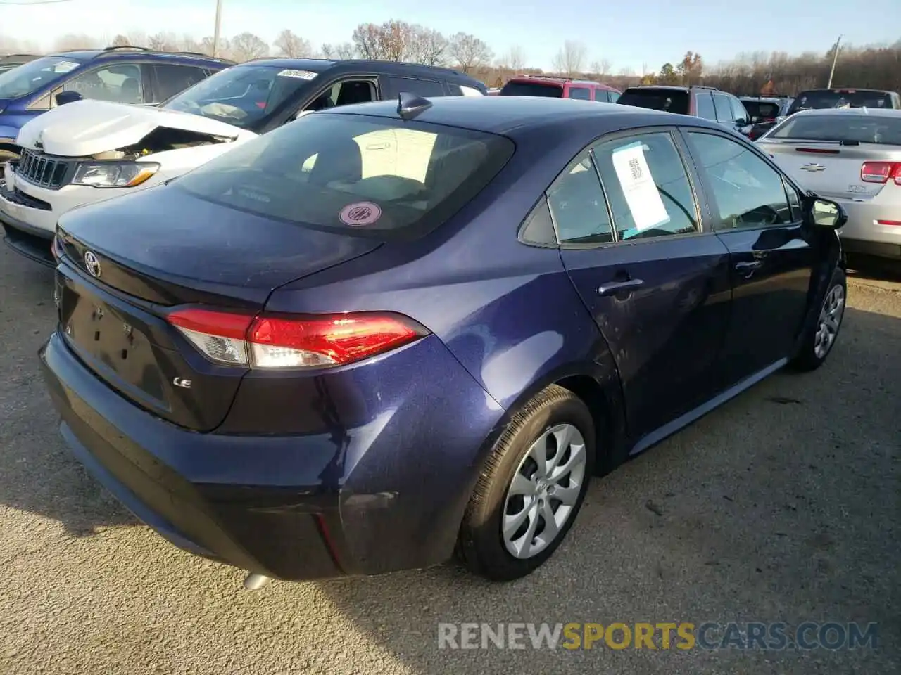 4 Photograph of a damaged car JTDEPRAE4LJ059163 TOYOTA COROLLA 2020