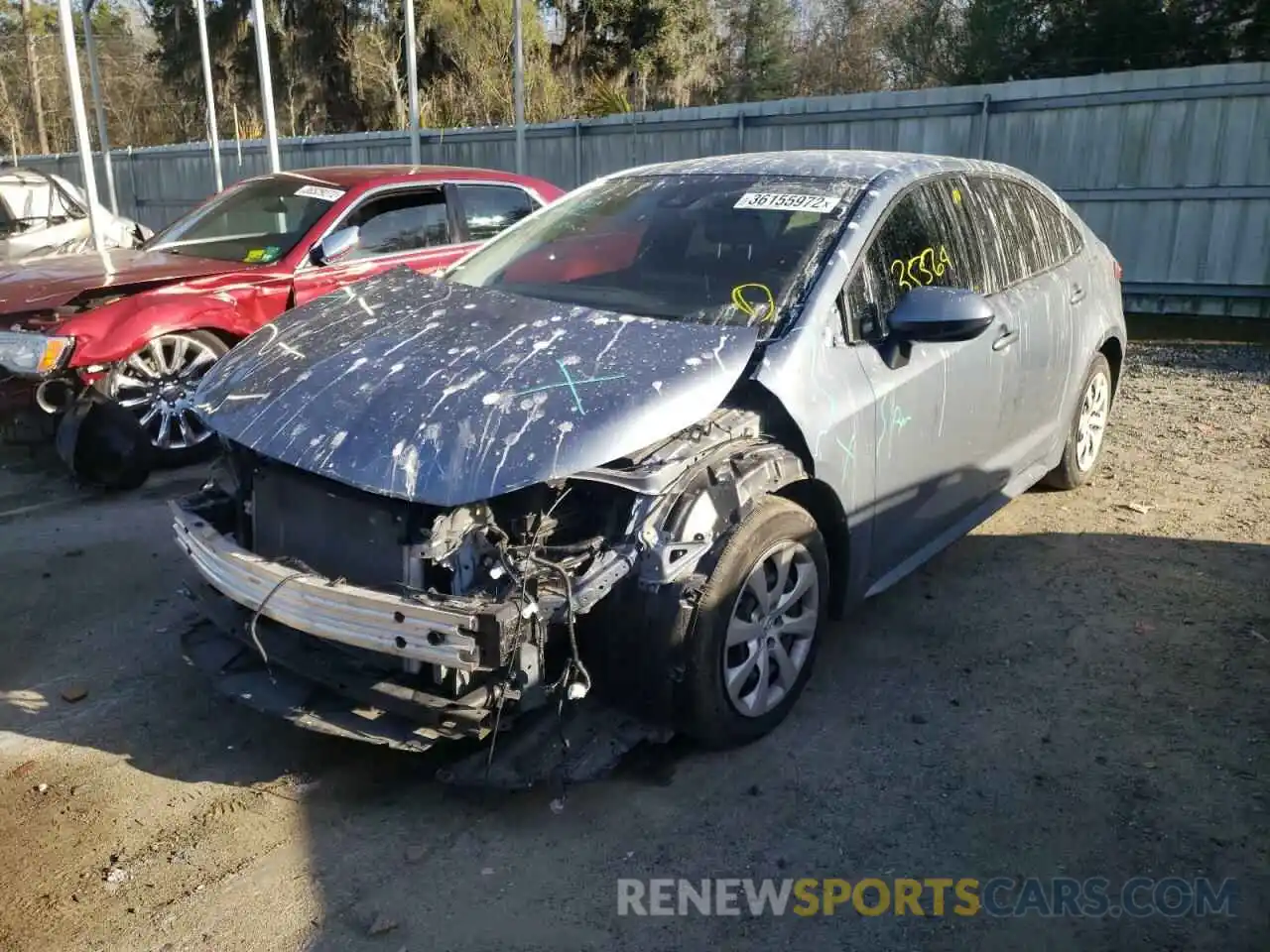 2 Photograph of a damaged car JTDEPRAE4LJ059261 TOYOTA COROLLA 2020