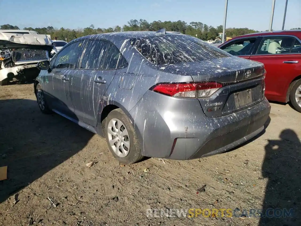 3 Photograph of a damaged car JTDEPRAE4LJ059261 TOYOTA COROLLA 2020