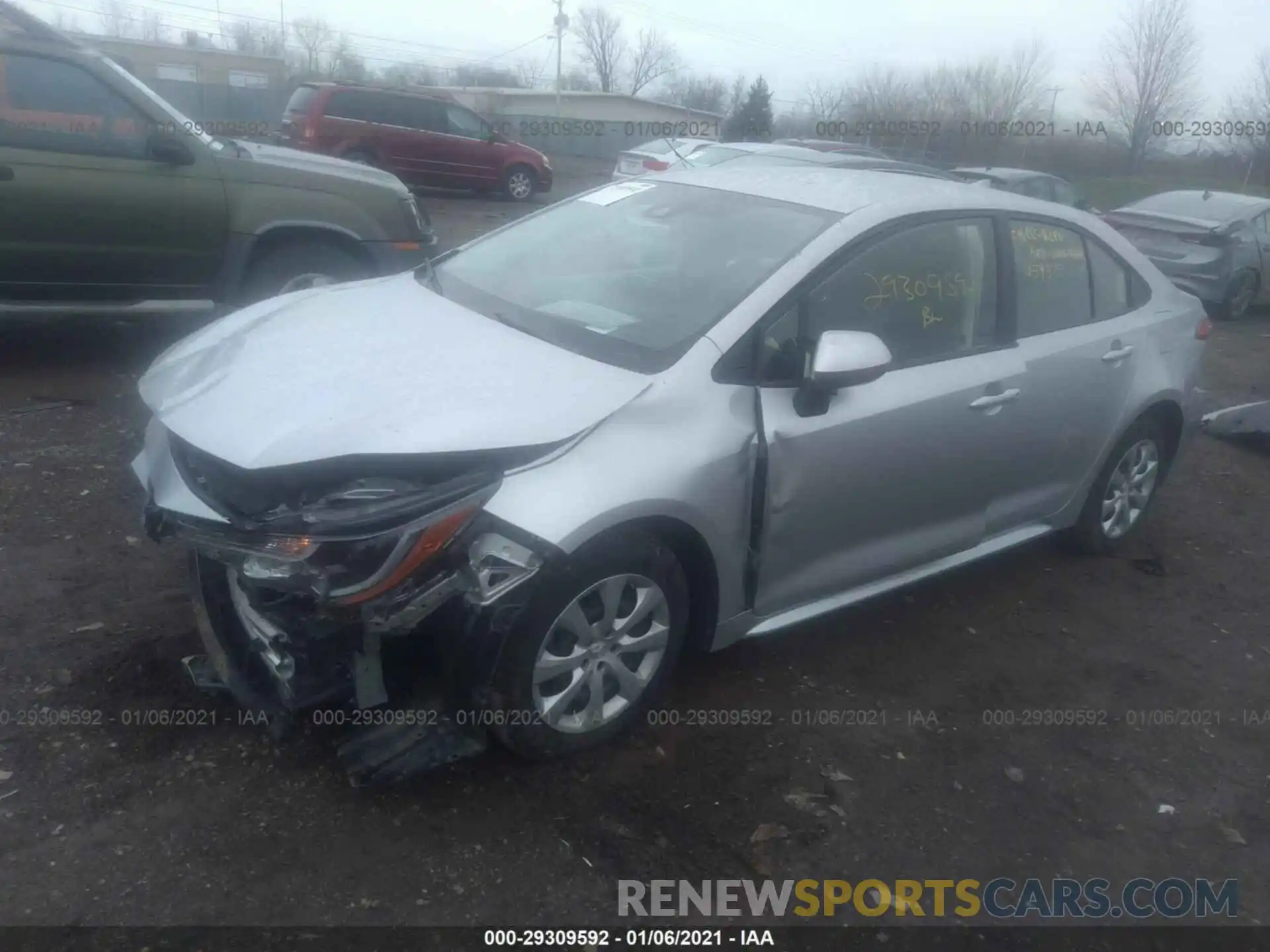 2 Photograph of a damaged car JTDEPRAE4LJ059325 TOYOTA COROLLA 2020