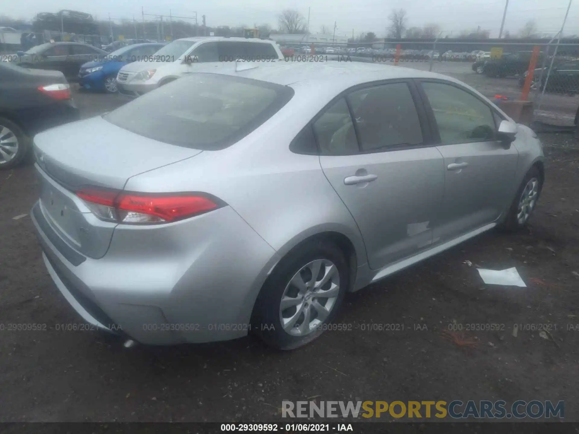 4 Photograph of a damaged car JTDEPRAE4LJ059325 TOYOTA COROLLA 2020