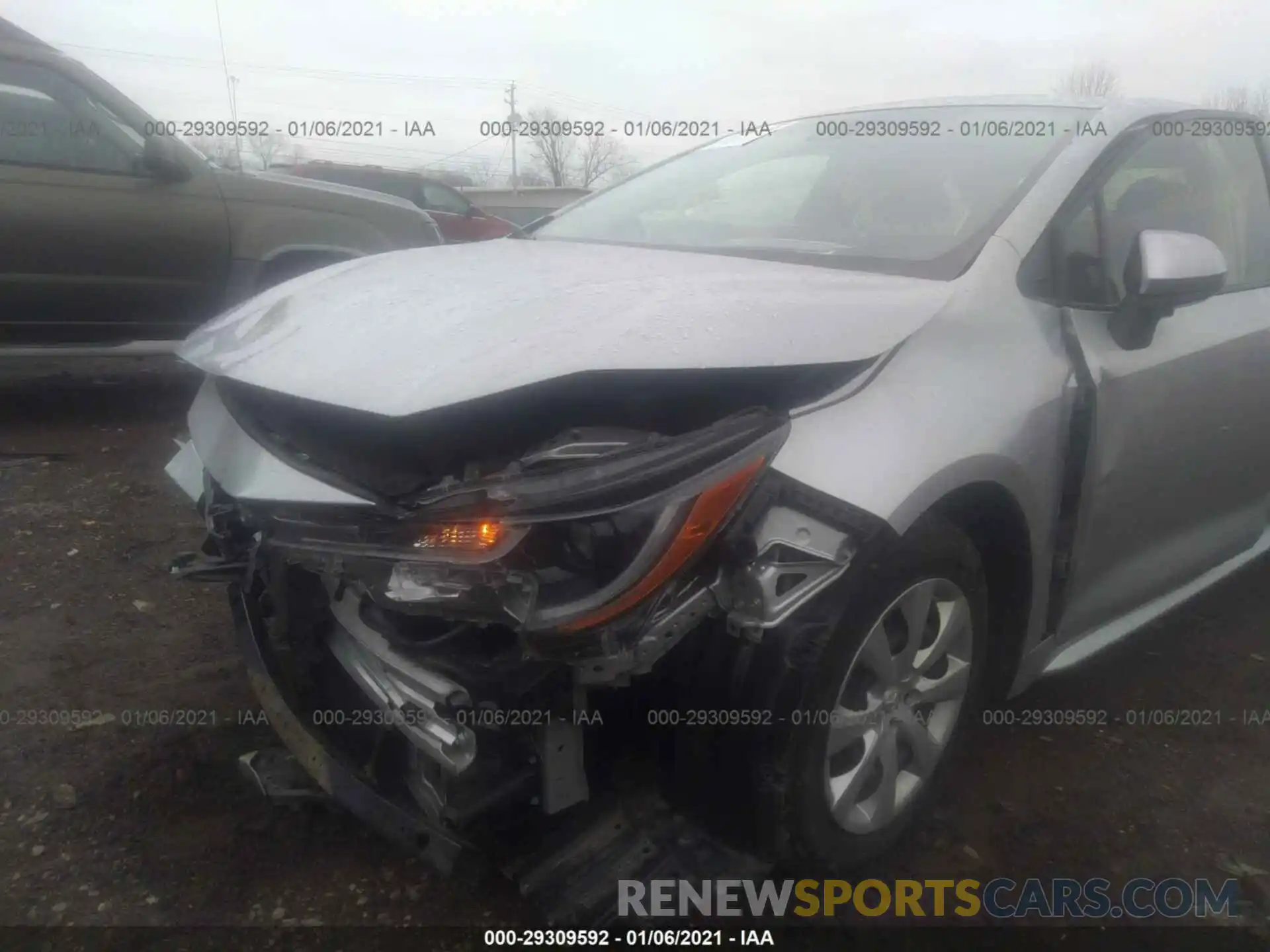 6 Photograph of a damaged car JTDEPRAE4LJ059325 TOYOTA COROLLA 2020