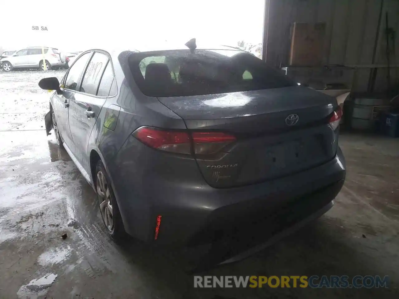 3 Photograph of a damaged car JTDEPRAE4LJ059938 TOYOTA COROLLA 2020