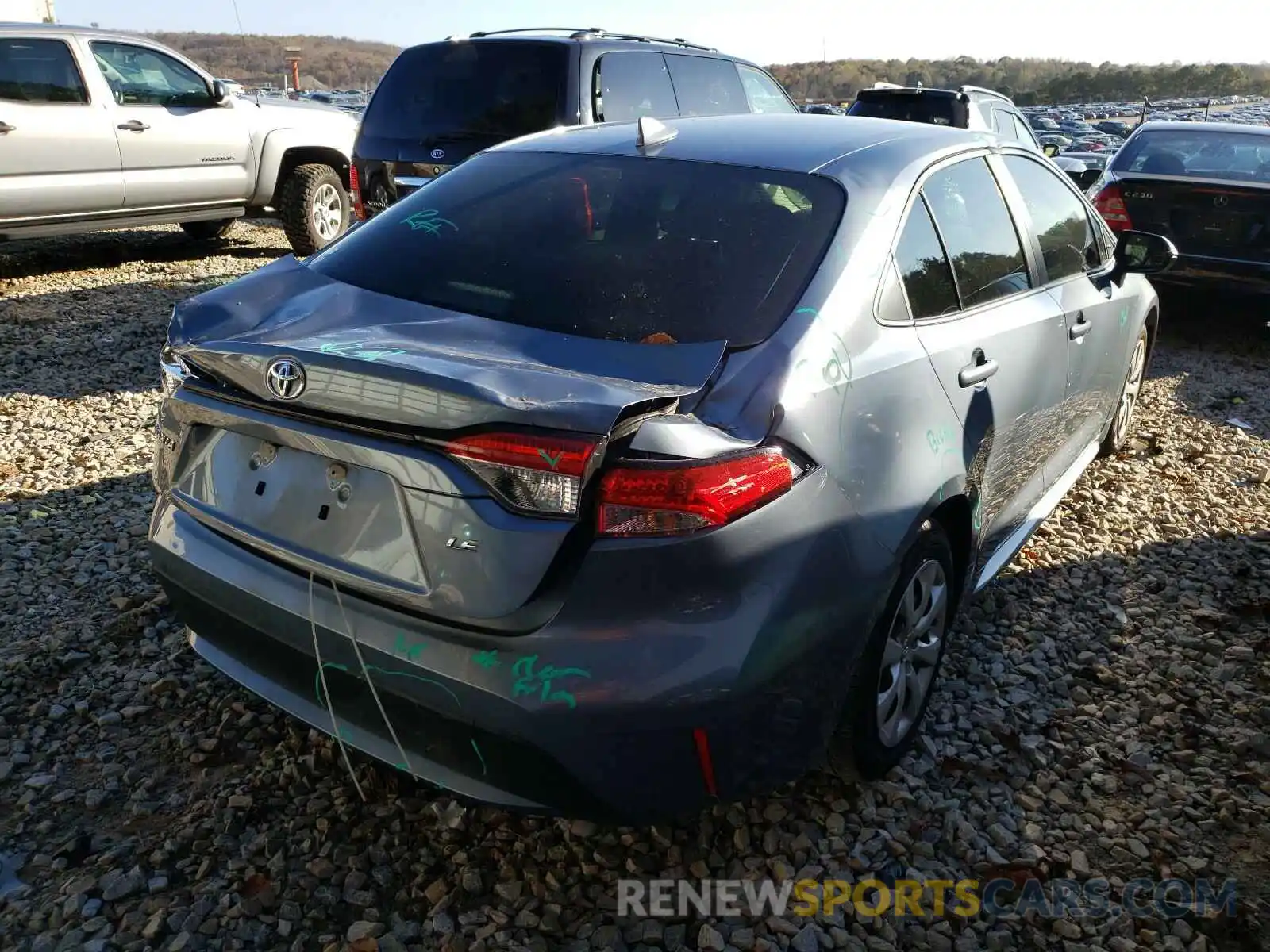 4 Photograph of a damaged car JTDEPRAE4LJ059955 TOYOTA COROLLA 2020