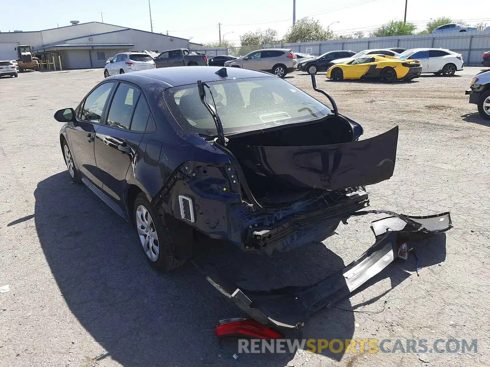 3 Photograph of a damaged car JTDEPRAE4LJ060166 TOYOTA COROLLA 2020