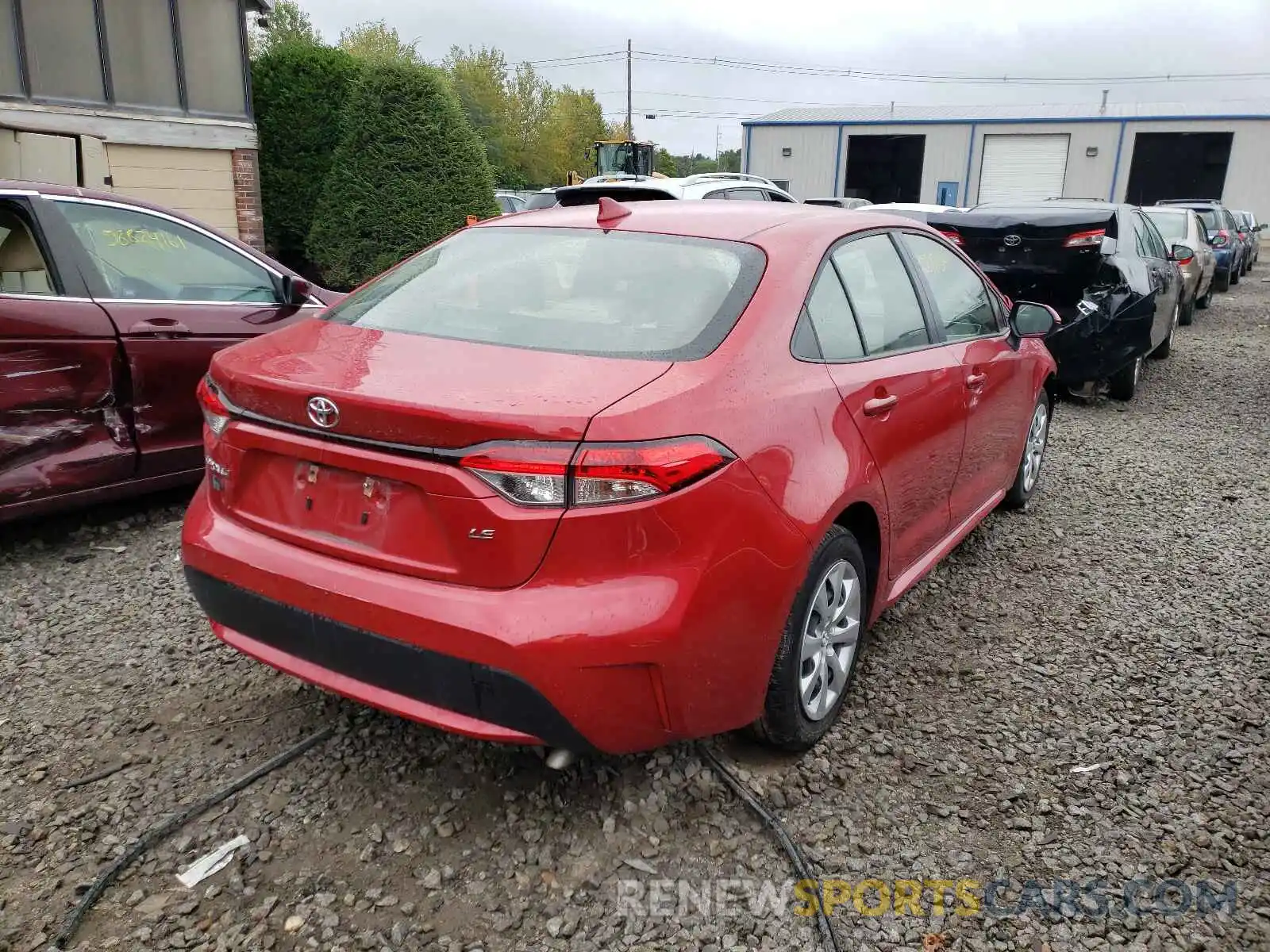 4 Photograph of a damaged car JTDEPRAE4LJ060183 TOYOTA COROLLA 2020