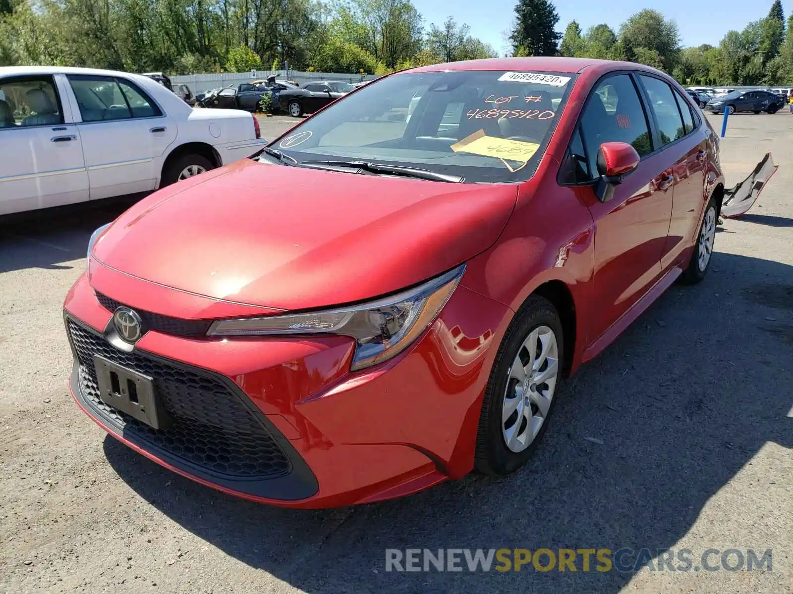 2 Photograph of a damaged car JTDEPRAE4LJ060796 TOYOTA COROLLA 2020