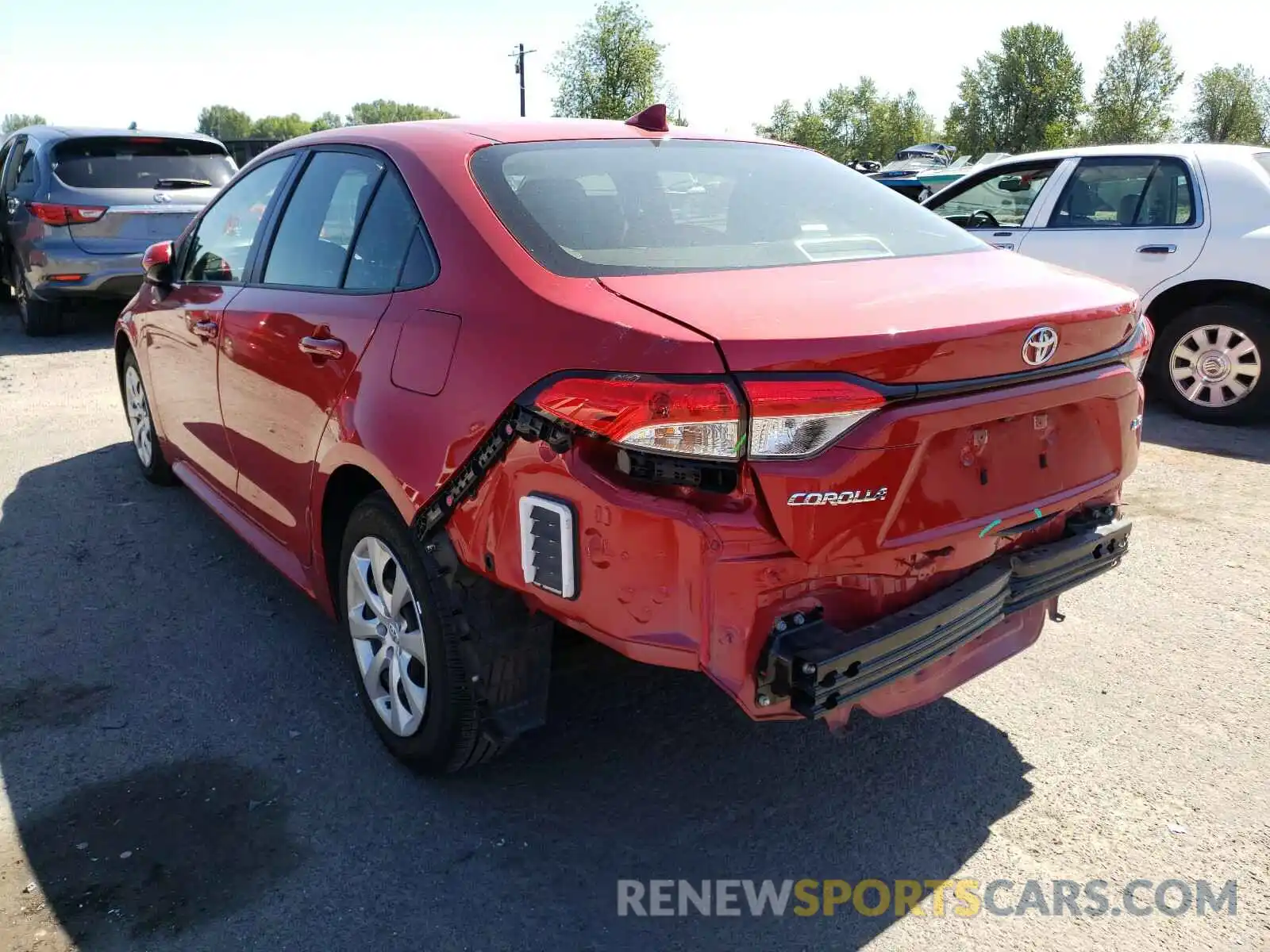 3 Photograph of a damaged car JTDEPRAE4LJ060796 TOYOTA COROLLA 2020