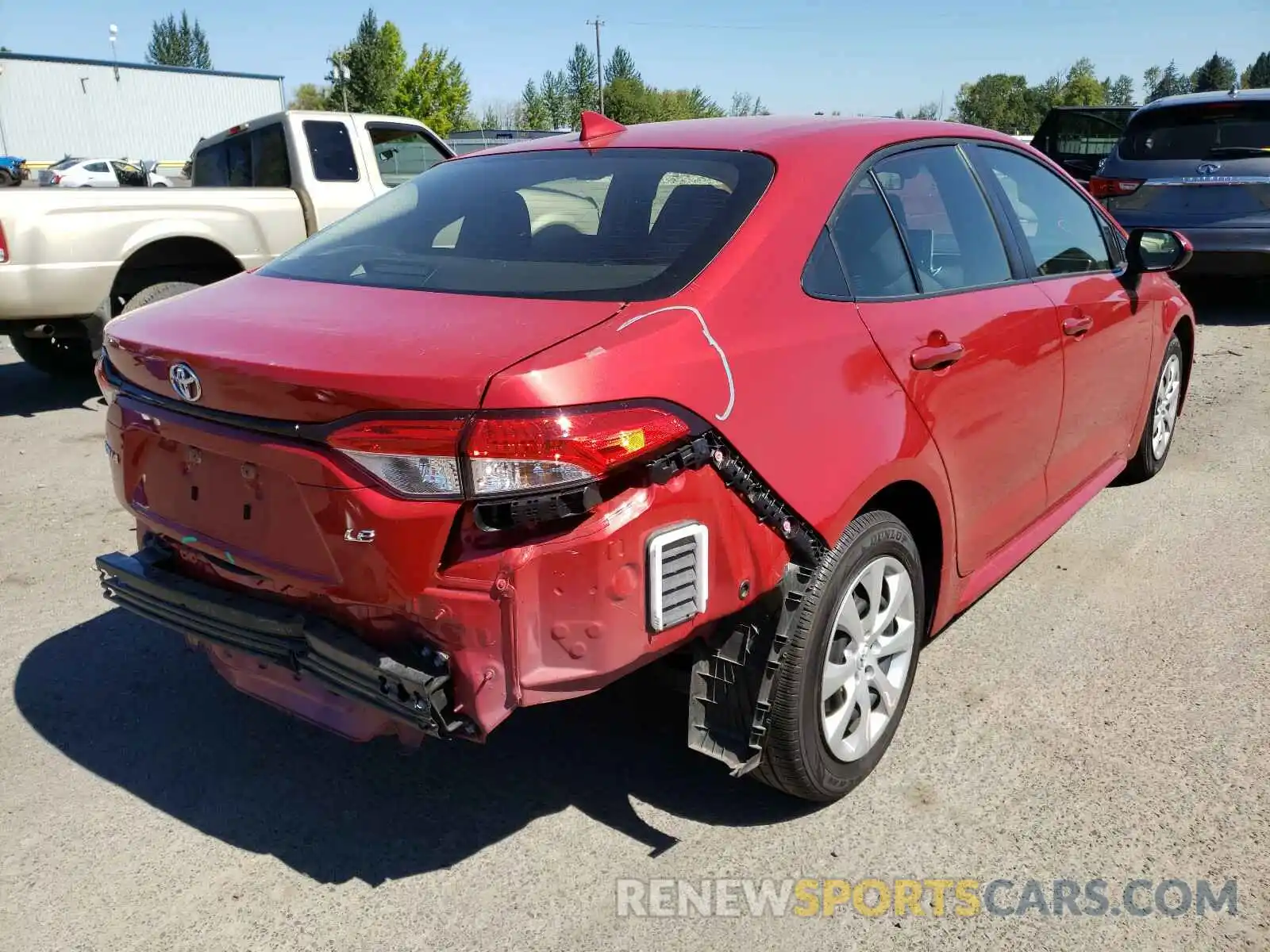 4 Photograph of a damaged car JTDEPRAE4LJ060796 TOYOTA COROLLA 2020