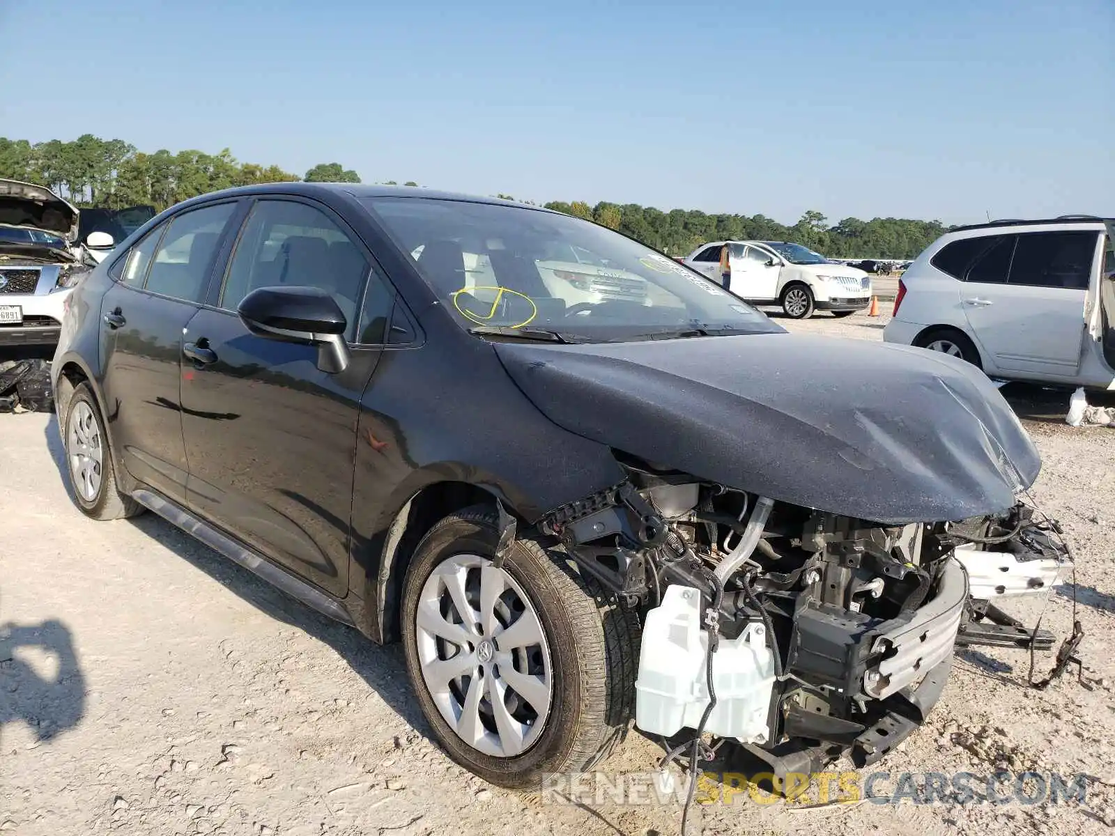 1 Photograph of a damaged car JTDEPRAE4LJ060913 TOYOTA COROLLA 2020