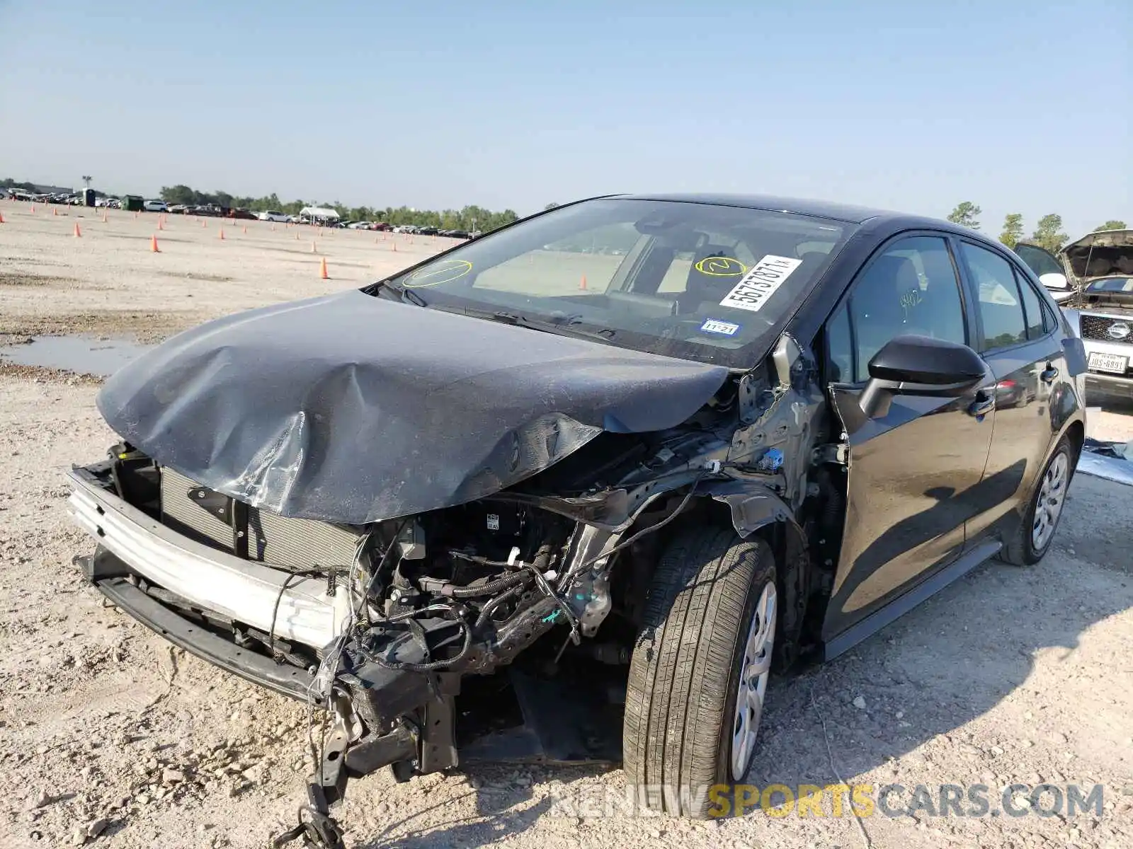 2 Photograph of a damaged car JTDEPRAE4LJ060913 TOYOTA COROLLA 2020