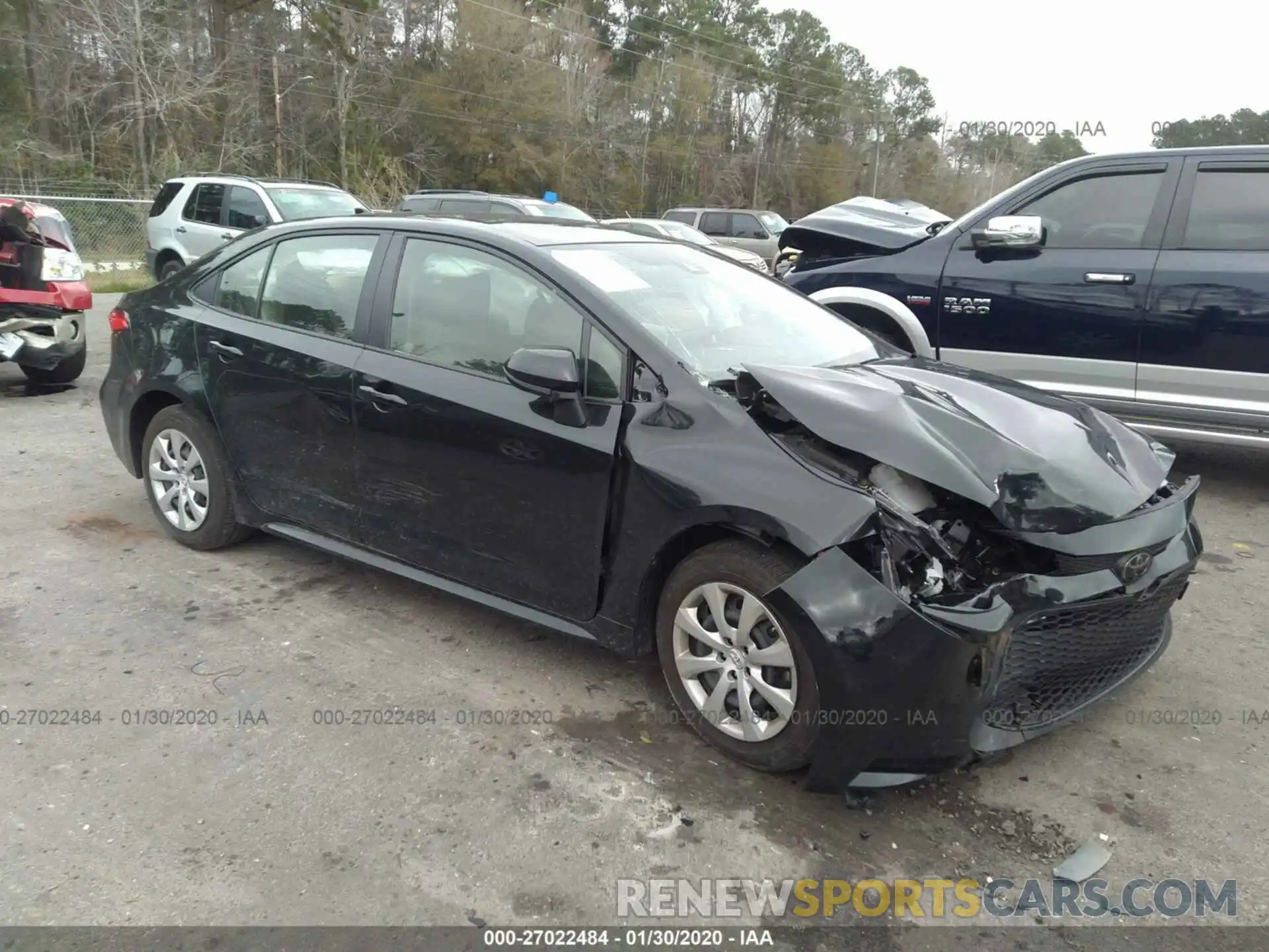 1 Photograph of a damaged car JTDEPRAE4LJ061530 TOYOTA COROLLA 2020