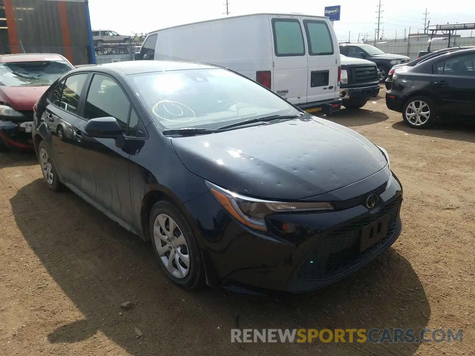 1 Photograph of a damaged car JTDEPRAE4LJ062077 TOYOTA COROLLA 2020