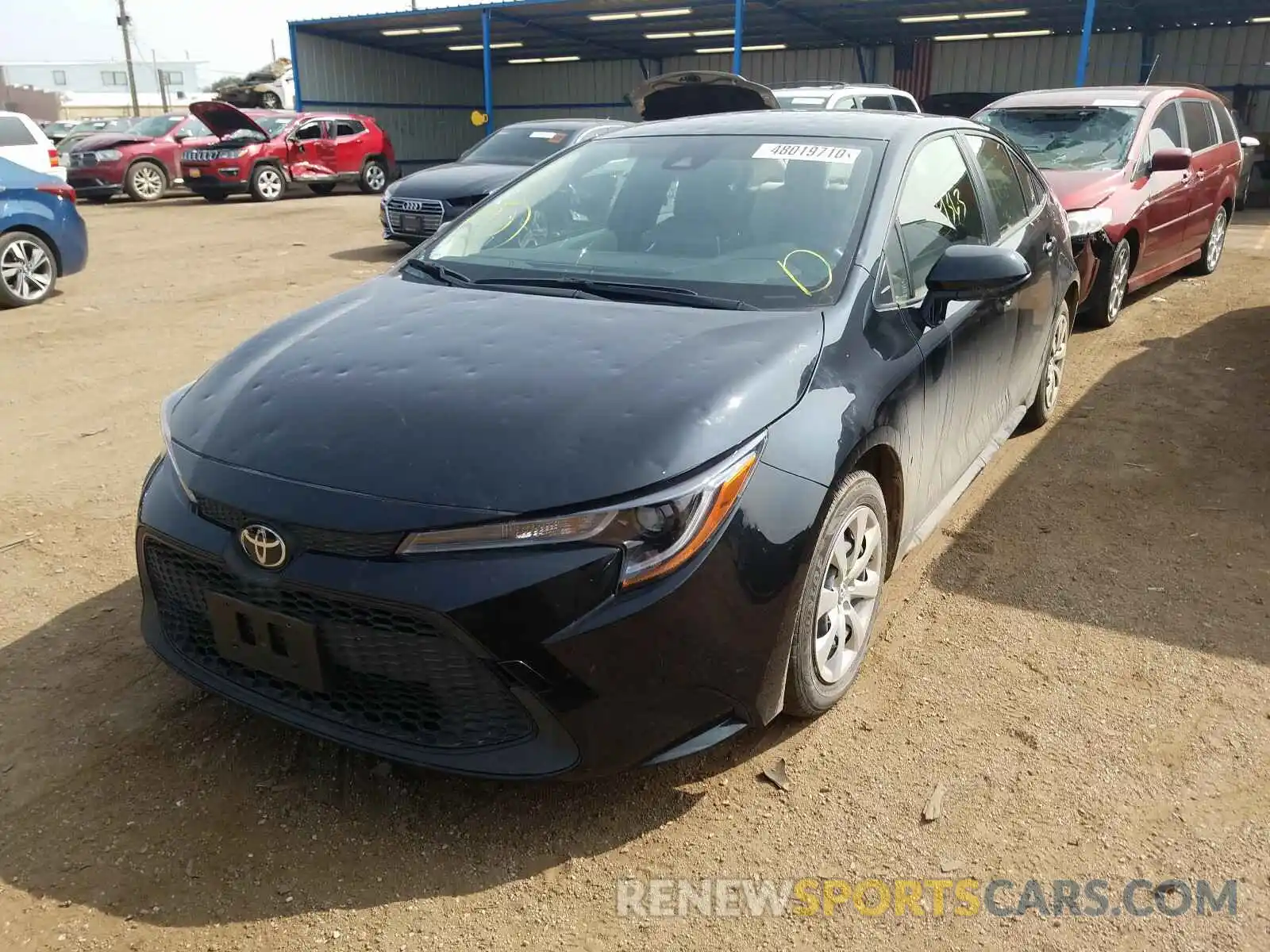 2 Photograph of a damaged car JTDEPRAE4LJ062077 TOYOTA COROLLA 2020