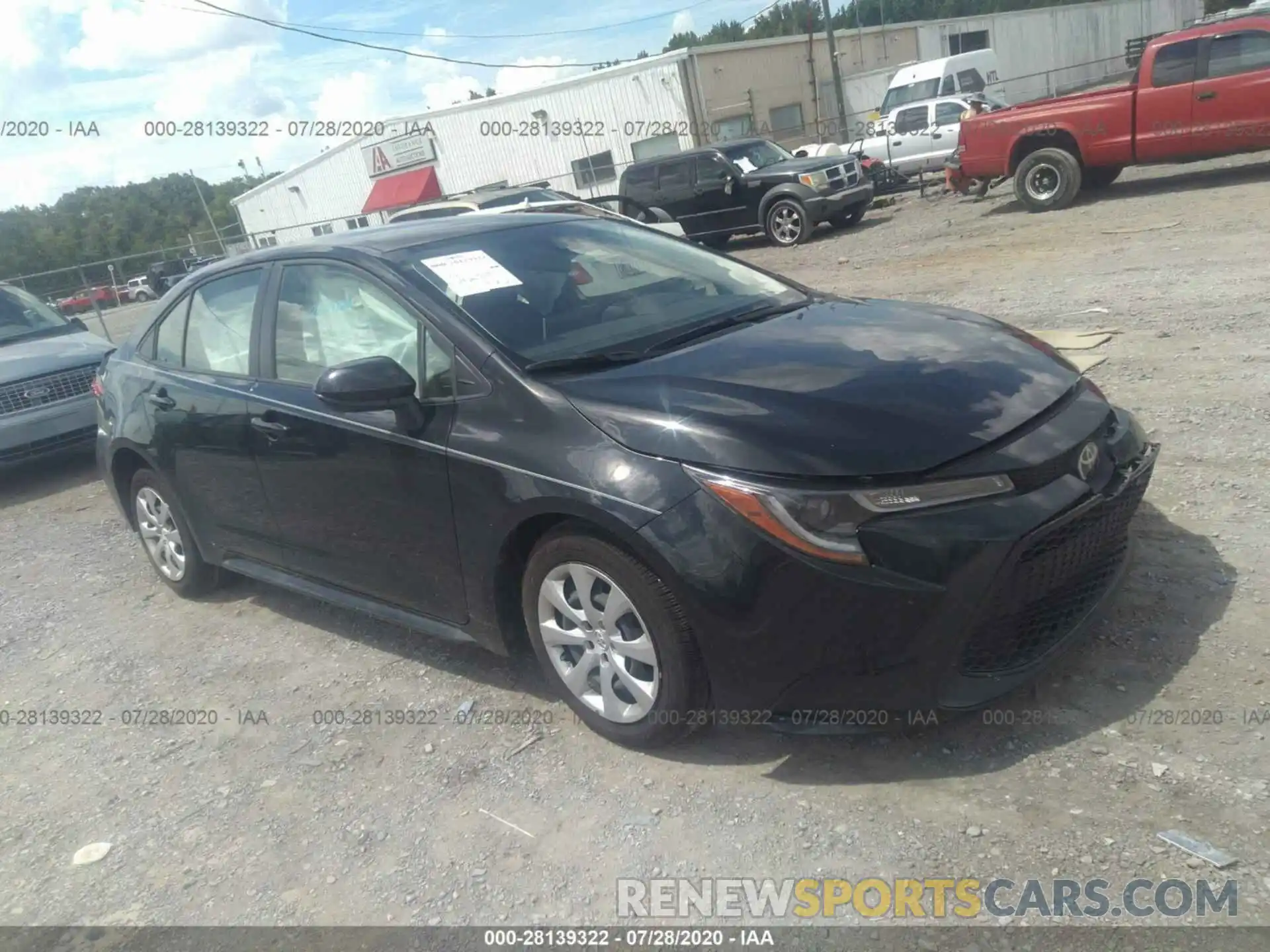 1 Photograph of a damaged car JTDEPRAE4LJ062340 TOYOTA COROLLA 2020