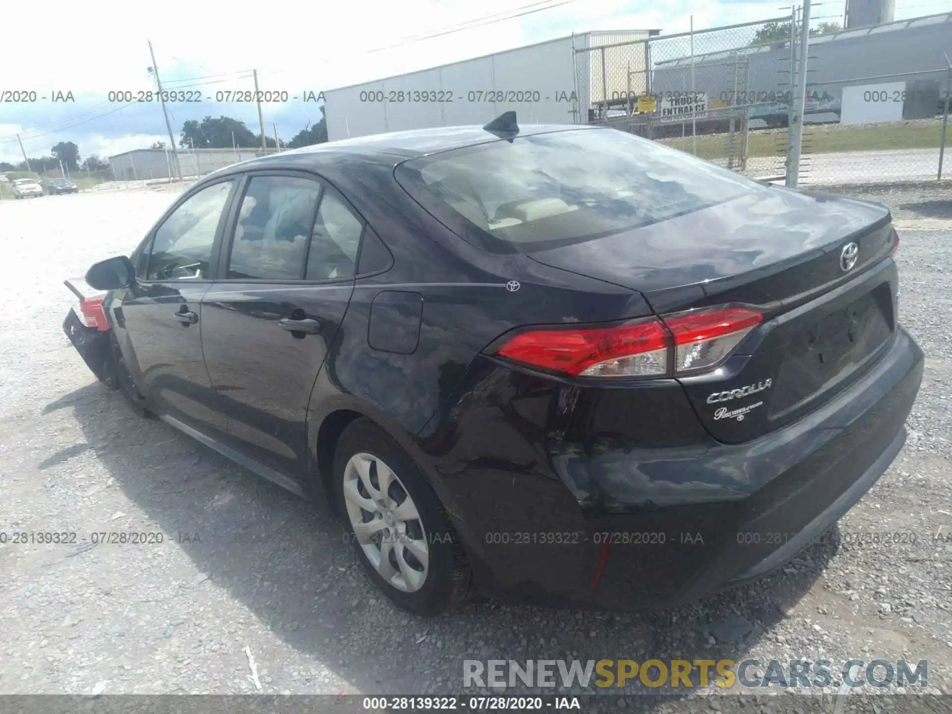 3 Photograph of a damaged car JTDEPRAE4LJ062340 TOYOTA COROLLA 2020