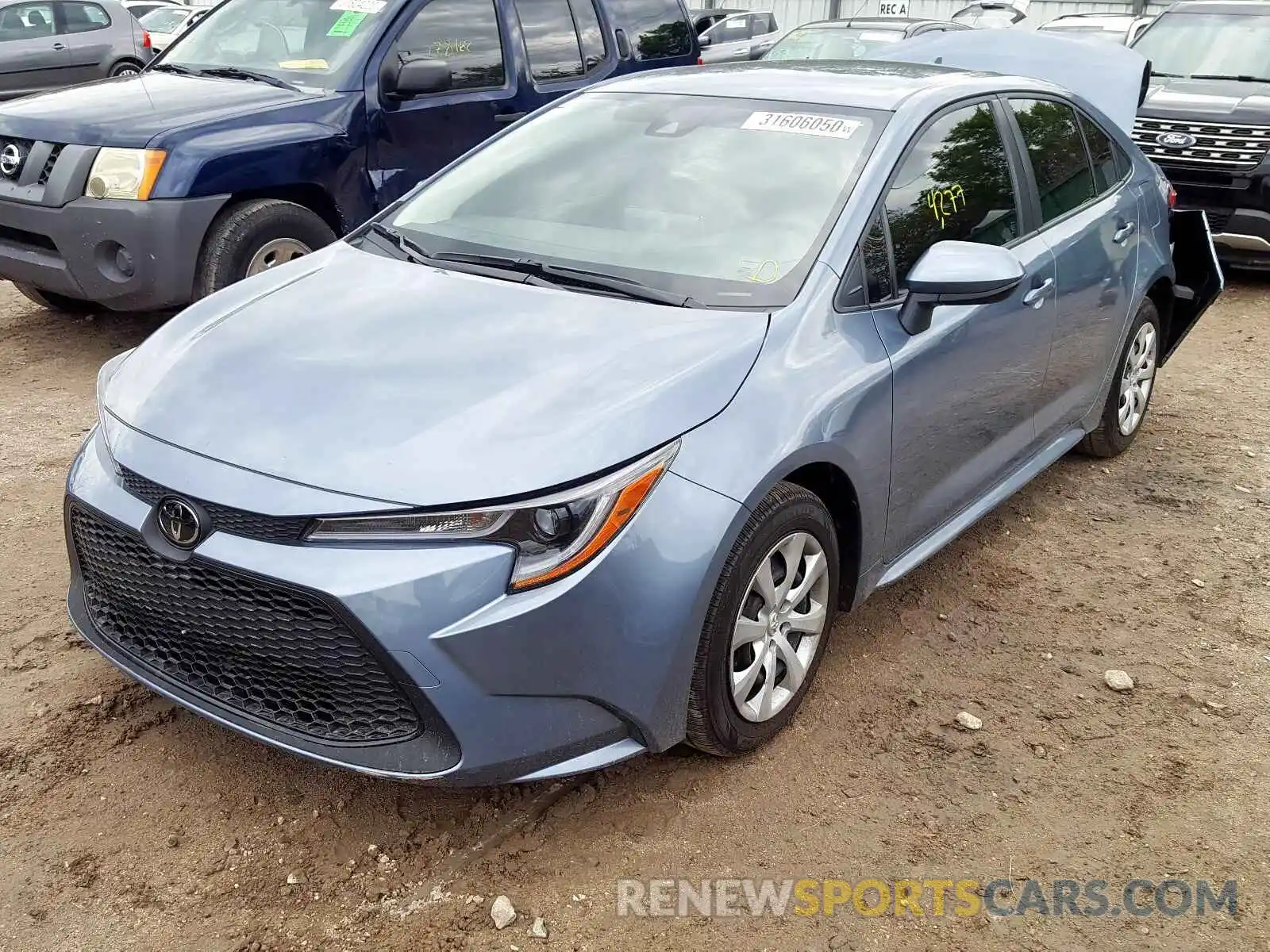 2 Photograph of a damaged car JTDEPRAE4LJ063018 TOYOTA COROLLA 2020