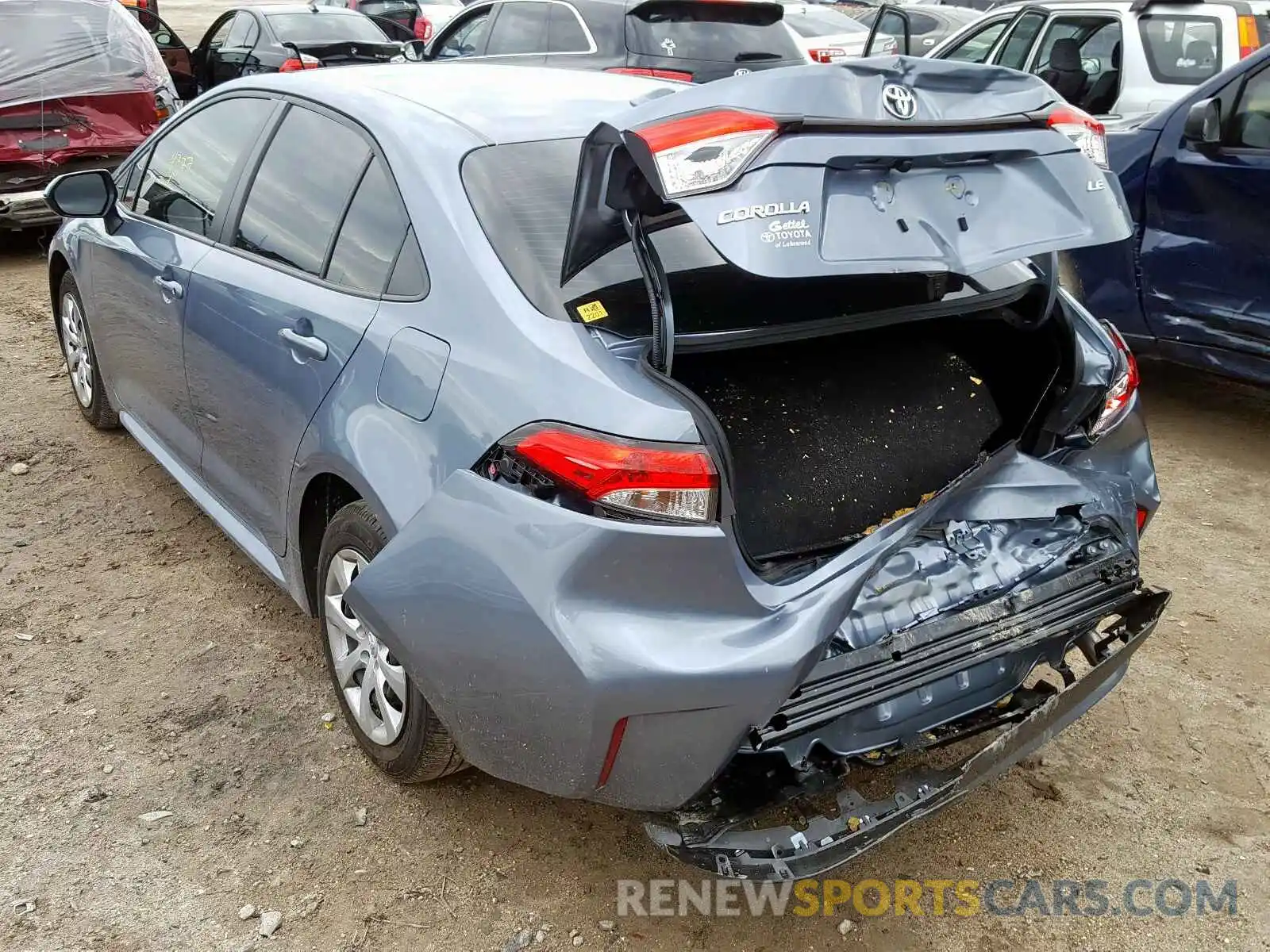 3 Photograph of a damaged car JTDEPRAE4LJ063018 TOYOTA COROLLA 2020