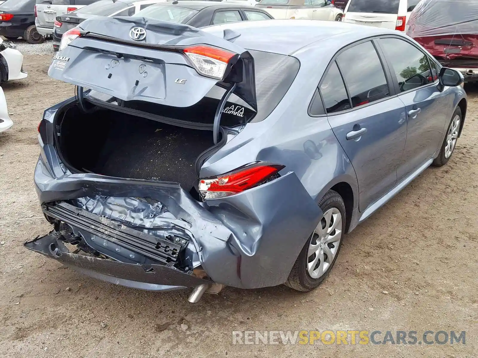 4 Photograph of a damaged car JTDEPRAE4LJ063018 TOYOTA COROLLA 2020