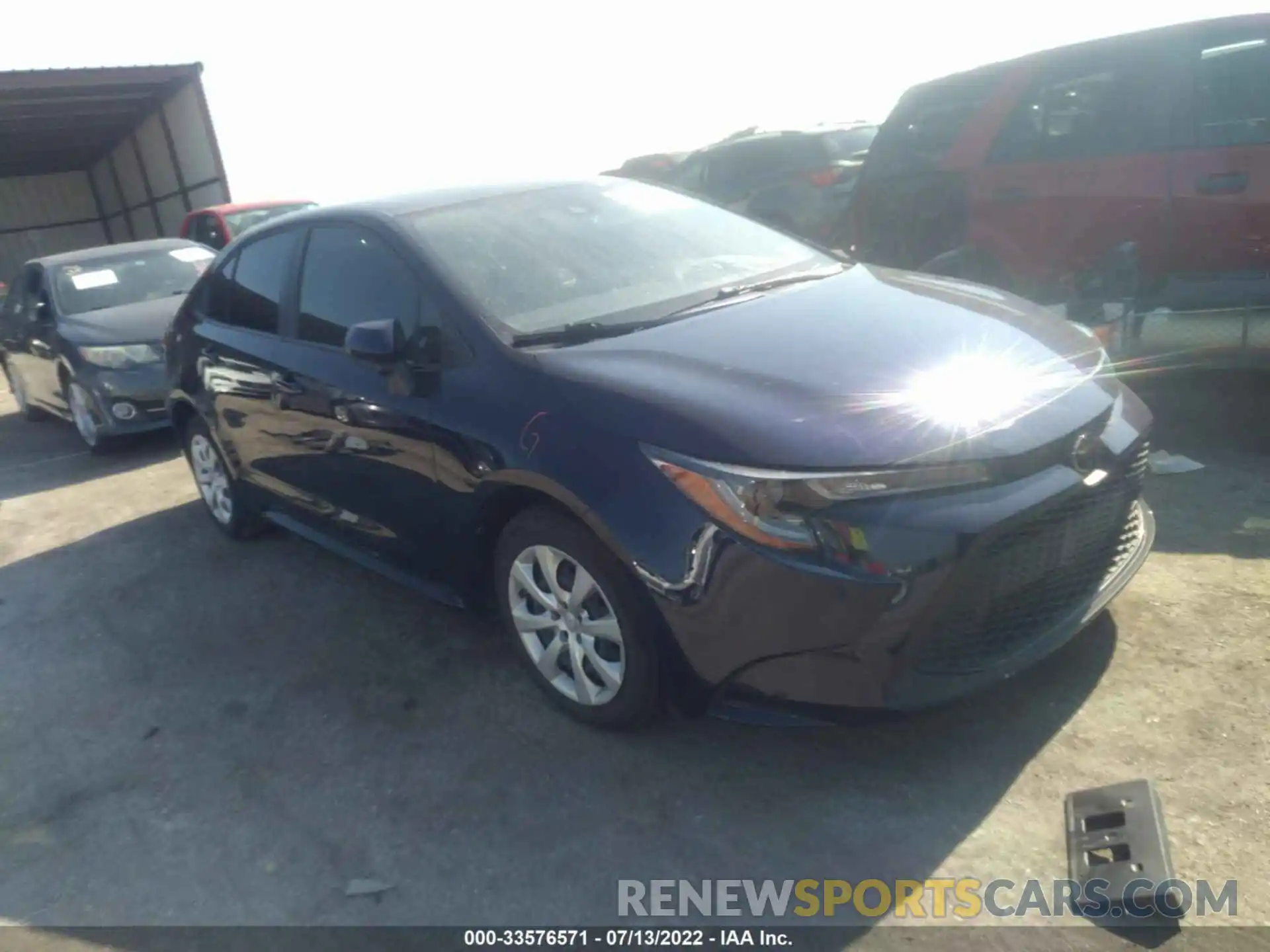 1 Photograph of a damaged car JTDEPRAE4LJ063522 TOYOTA COROLLA 2020