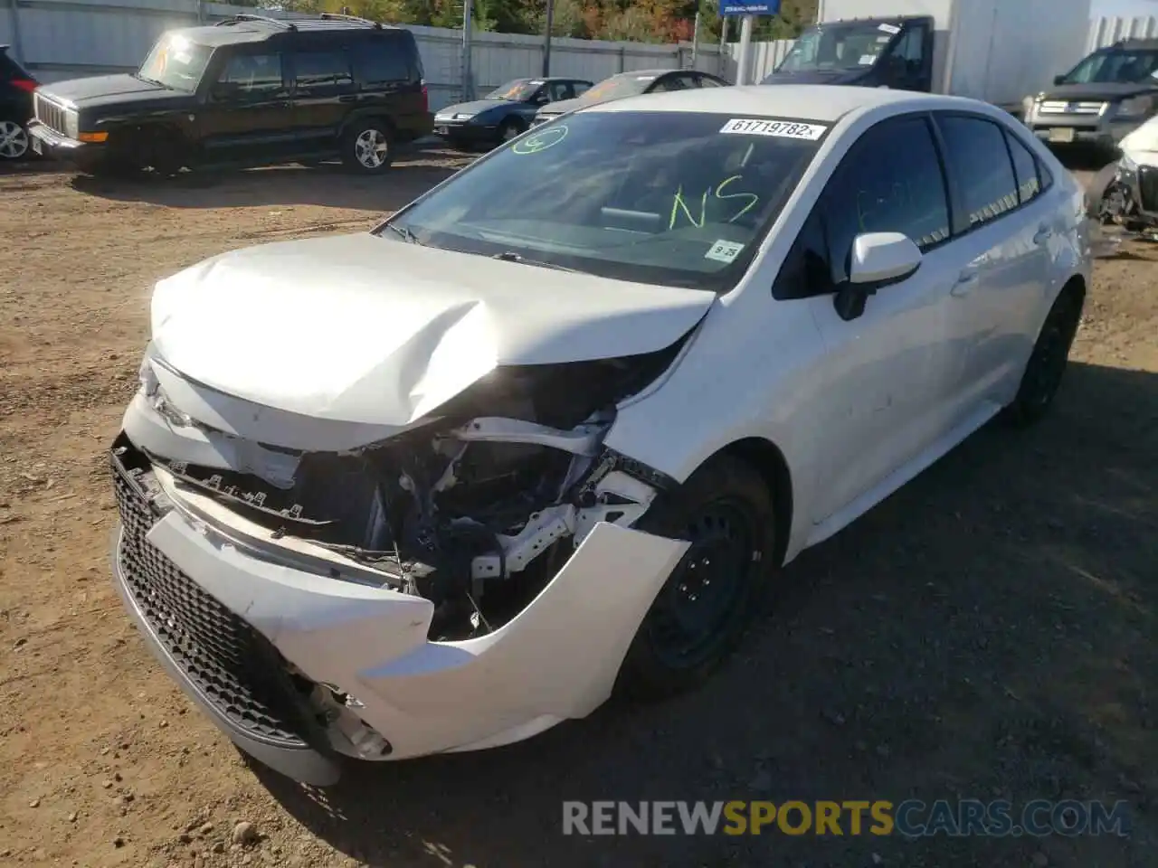 2 Photograph of a damaged car JTDEPRAE4LJ063861 TOYOTA COROLLA 2020