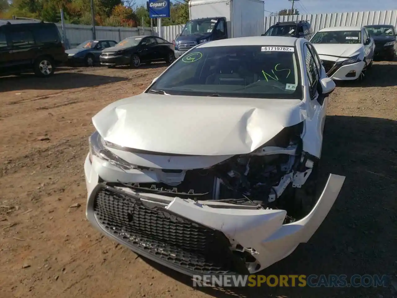 9 Photograph of a damaged car JTDEPRAE4LJ063861 TOYOTA COROLLA 2020