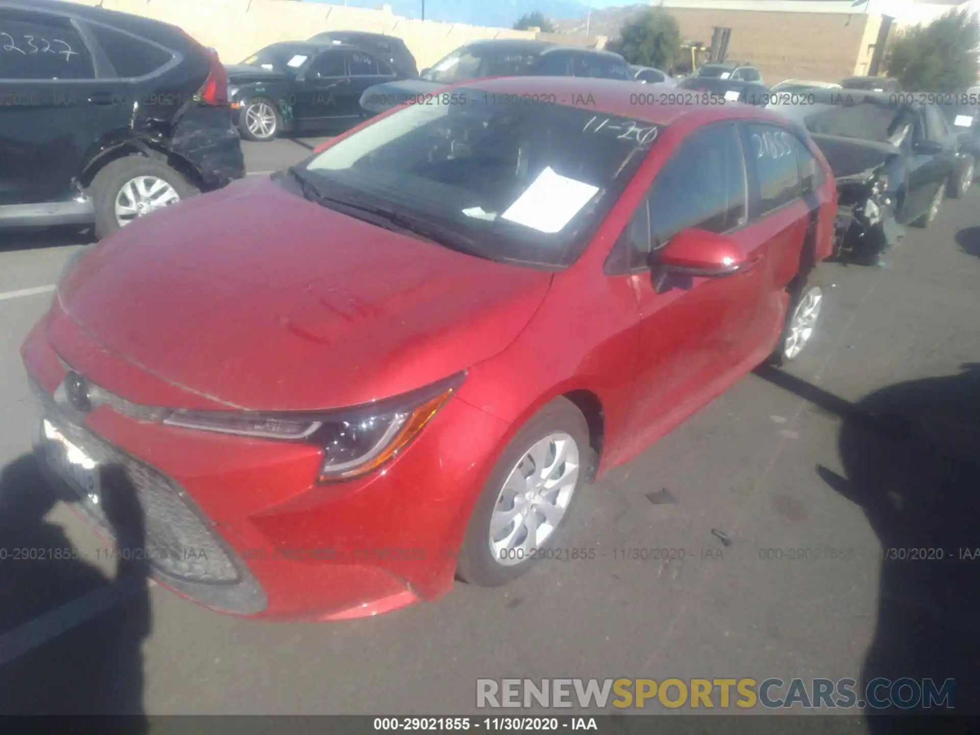 2 Photograph of a damaged car JTDEPRAE4LJ064766 TOYOTA COROLLA 2020