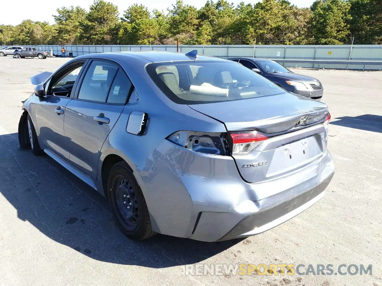 3 Photograph of a damaged car JTDEPRAE4LJ065318 TOYOTA COROLLA 2020