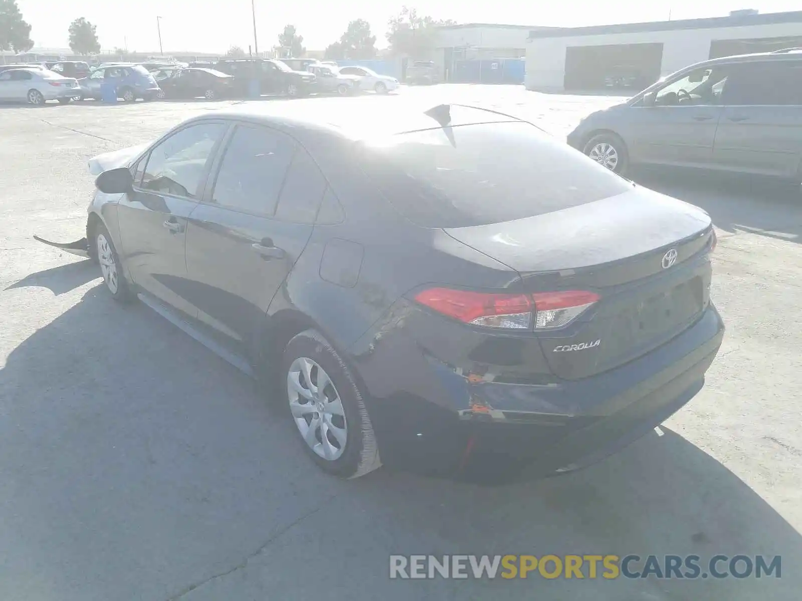 3 Photograph of a damaged car JTDEPRAE4LJ065626 TOYOTA COROLLA 2020