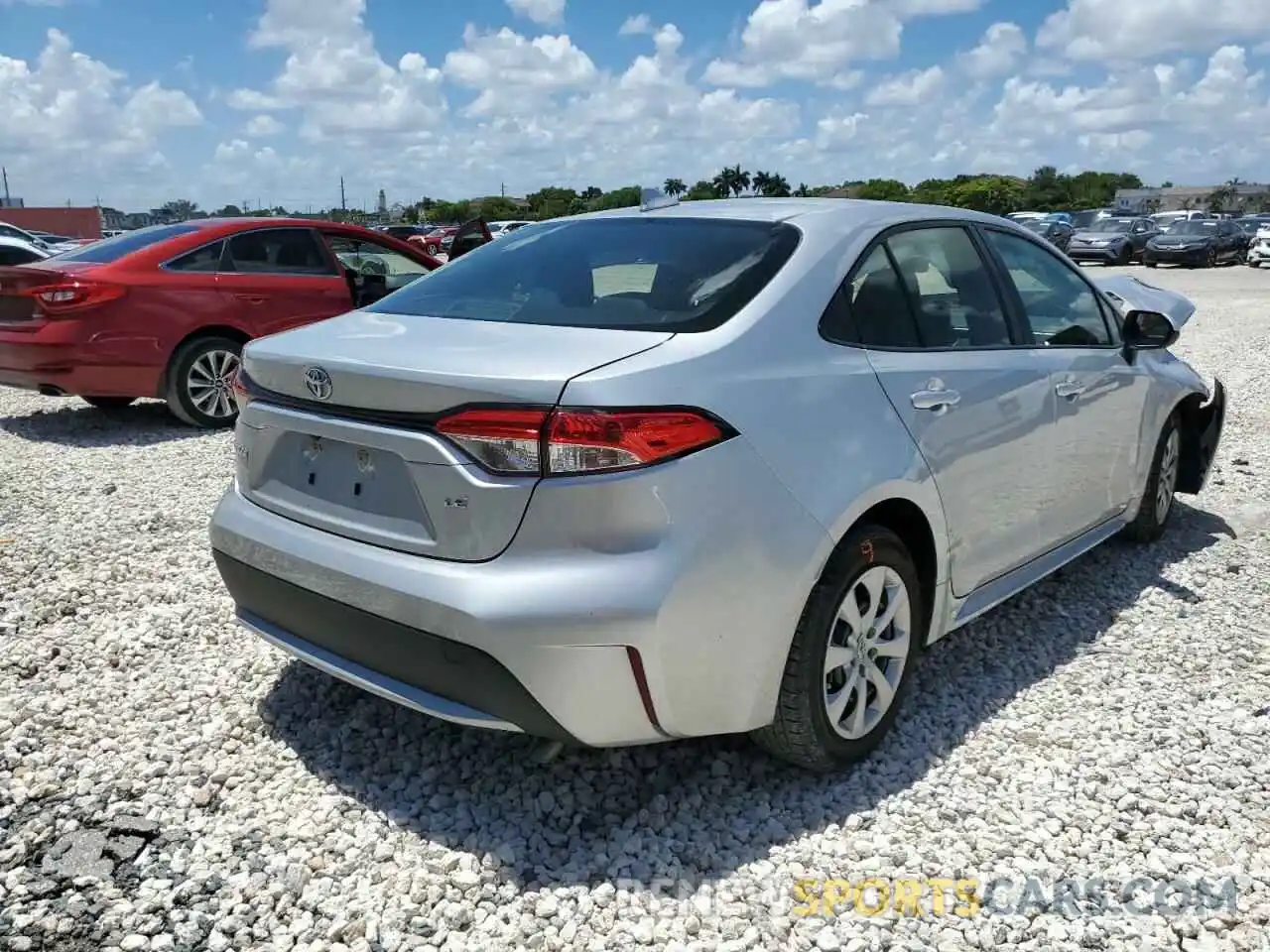 4 Photograph of a damaged car JTDEPRAE4LJ065741 TOYOTA COROLLA 2020