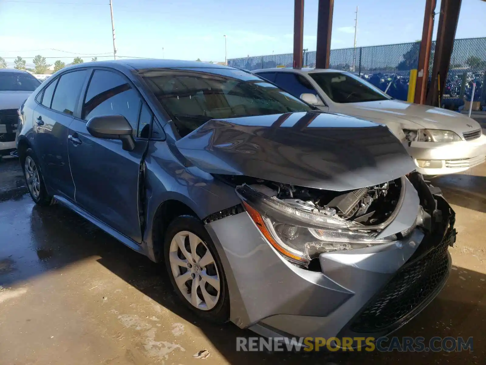 1 Photograph of a damaged car JTDEPRAE4LJ066033 TOYOTA COROLLA 2020