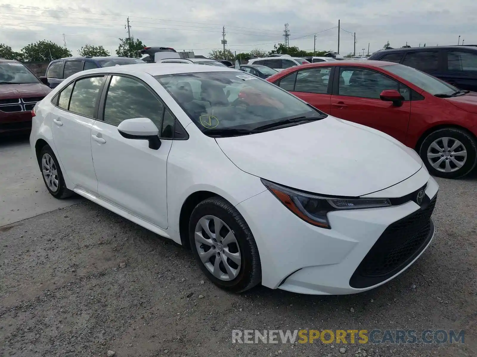 1 Photograph of a damaged car JTDEPRAE4LJ067800 TOYOTA COROLLA 2020