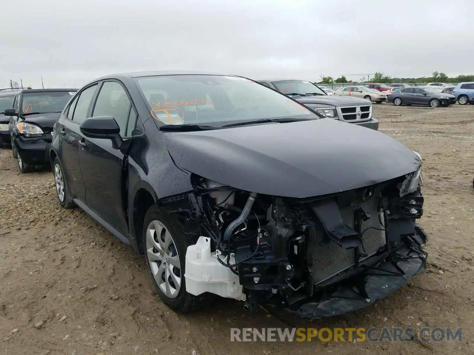 1 Photograph of a damaged car JTDEPRAE4LJ068140 TOYOTA COROLLA 2020