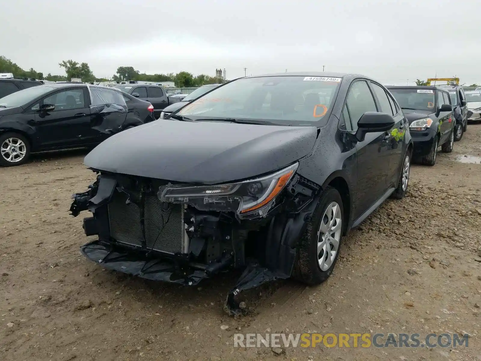 2 Photograph of a damaged car JTDEPRAE4LJ068140 TOYOTA COROLLA 2020