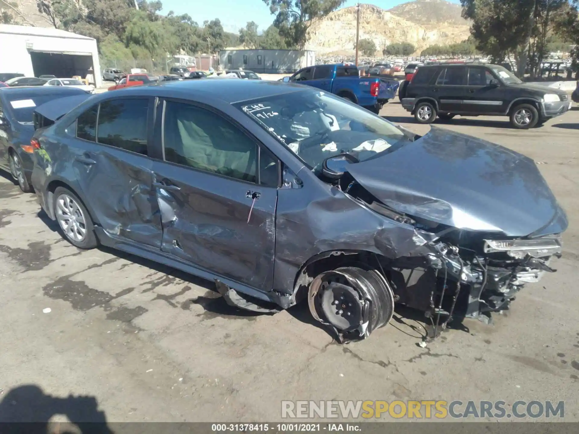 1 Photograph of a damaged car JTDEPRAE4LJ068400 TOYOTA COROLLA 2020