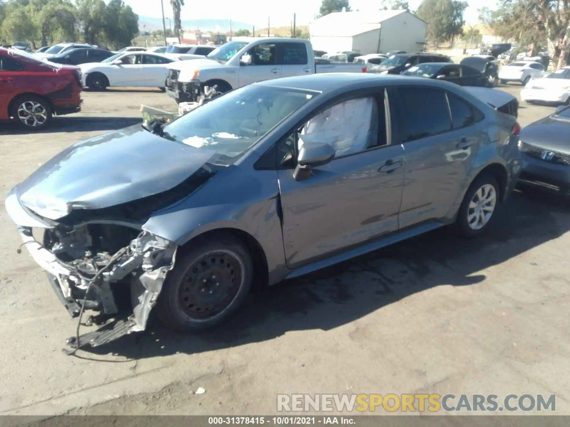 2 Photograph of a damaged car JTDEPRAE4LJ068400 TOYOTA COROLLA 2020