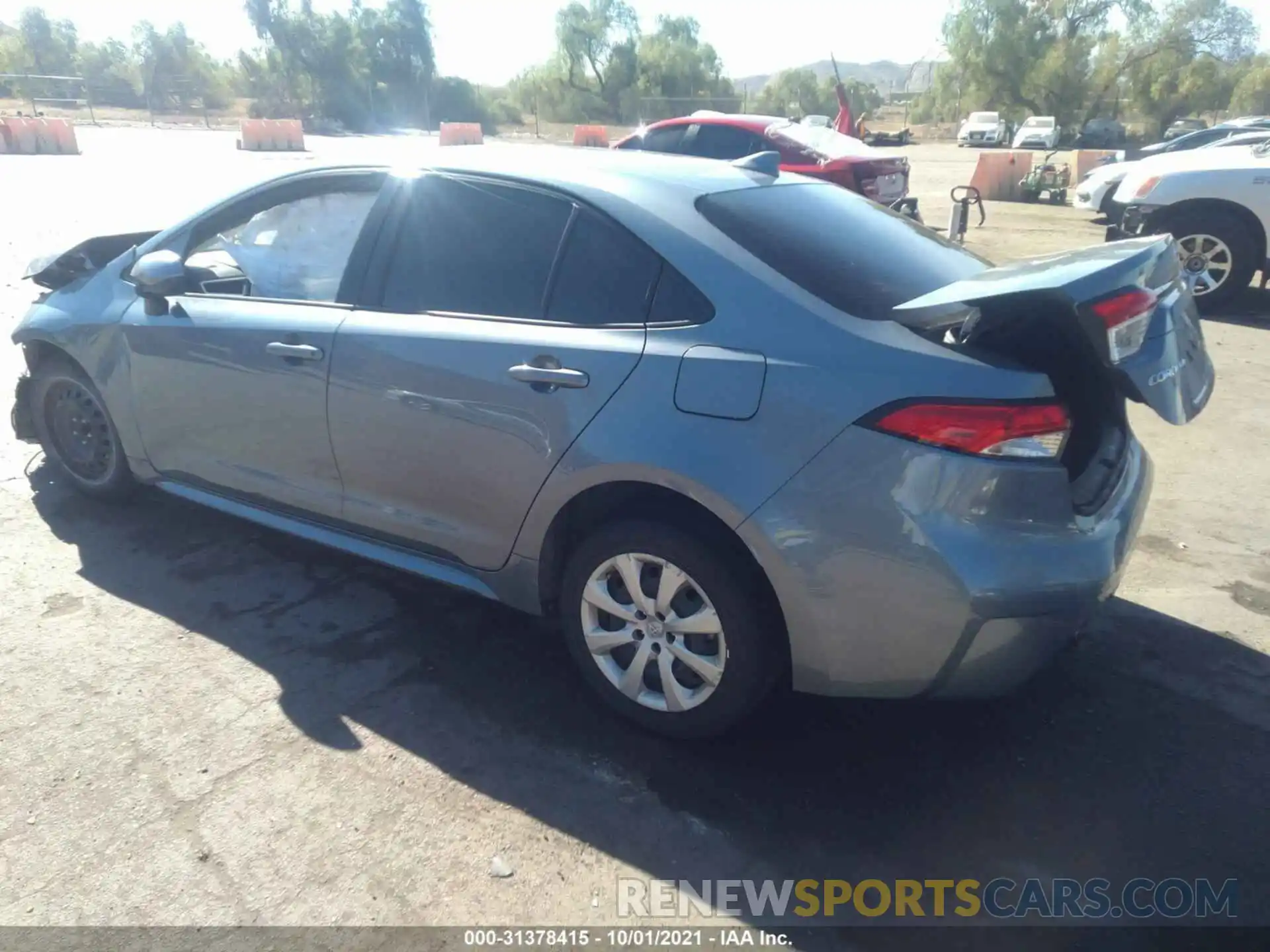 3 Photograph of a damaged car JTDEPRAE4LJ068400 TOYOTA COROLLA 2020