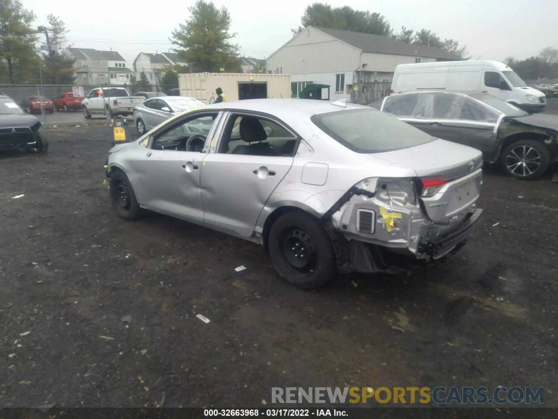 3 Photograph of a damaged car JTDEPRAE4LJ068753 TOYOTA COROLLA 2020