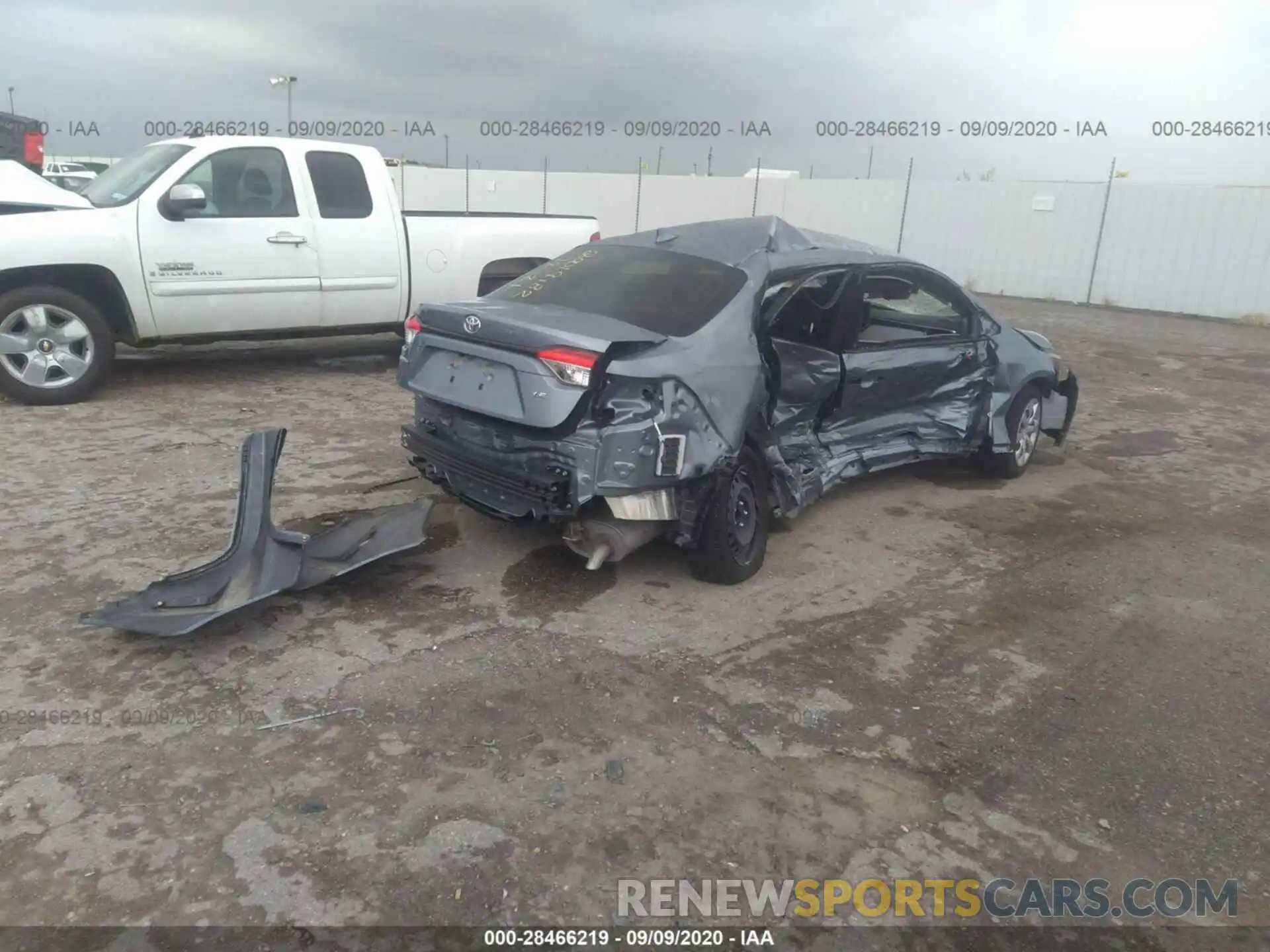 6 Фотография поврежденного автомобиля JTDEPRAE4LJ068848 TOYOTA COROLLA 2020