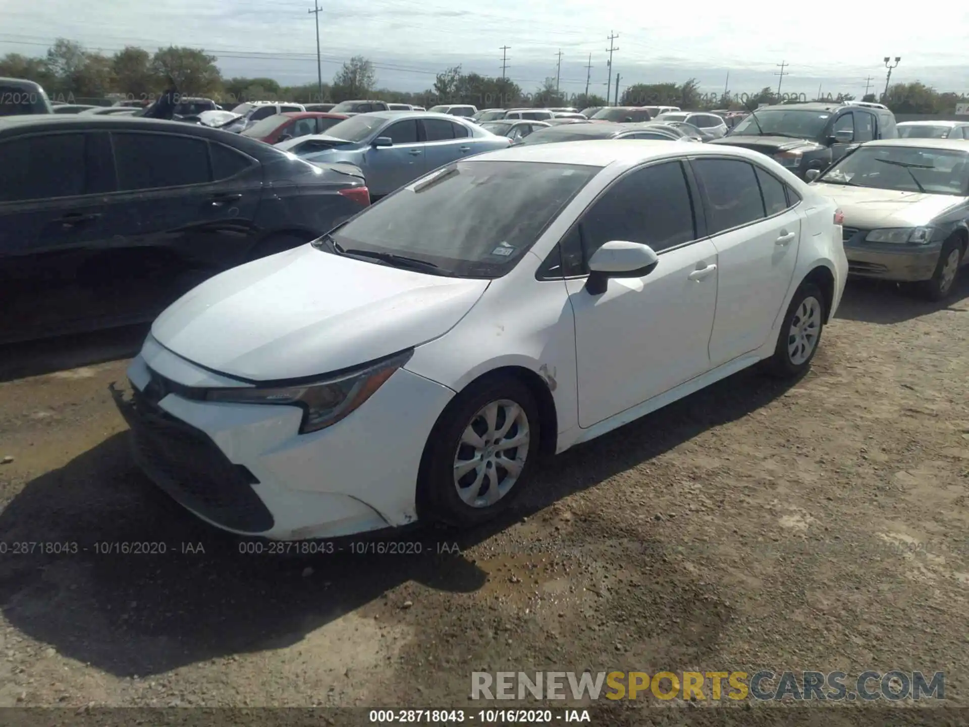 2 Photograph of a damaged car JTDEPRAE4LJ069305 TOYOTA COROLLA 2020