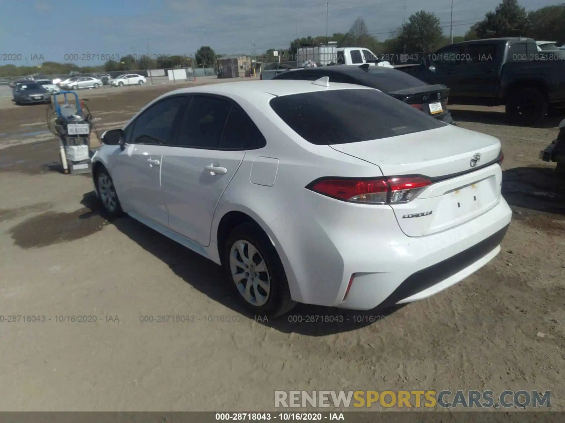 3 Photograph of a damaged car JTDEPRAE4LJ069305 TOYOTA COROLLA 2020