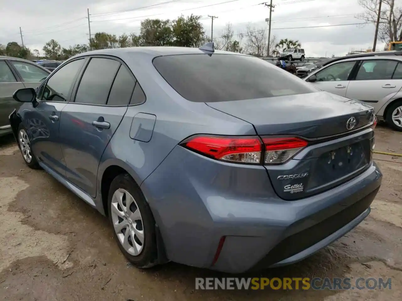 3 Photograph of a damaged car JTDEPRAE4LJ069353 TOYOTA COROLLA 2020