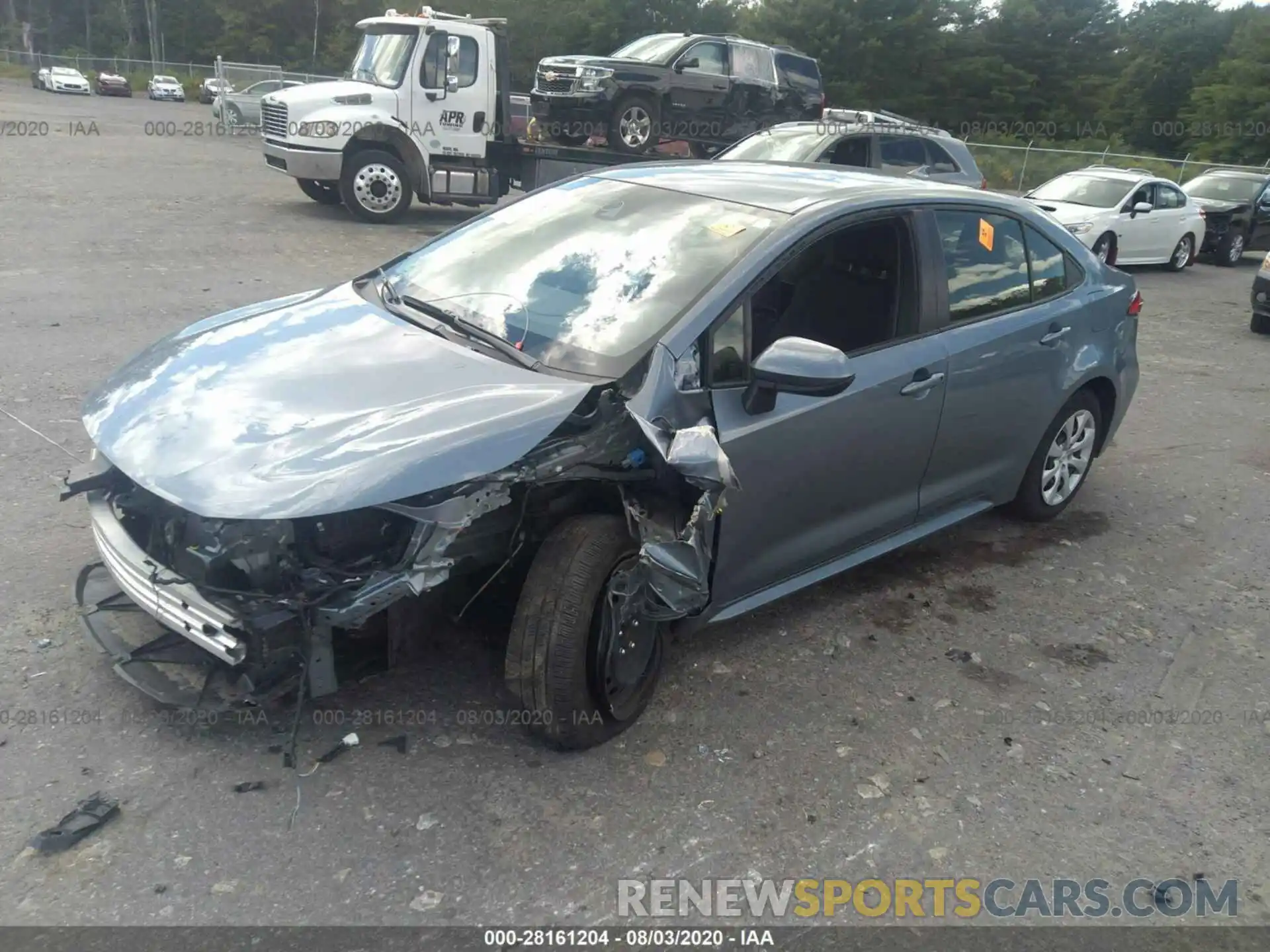 2 Photograph of a damaged car JTDEPRAE4LJ069367 TOYOTA COROLLA 2020